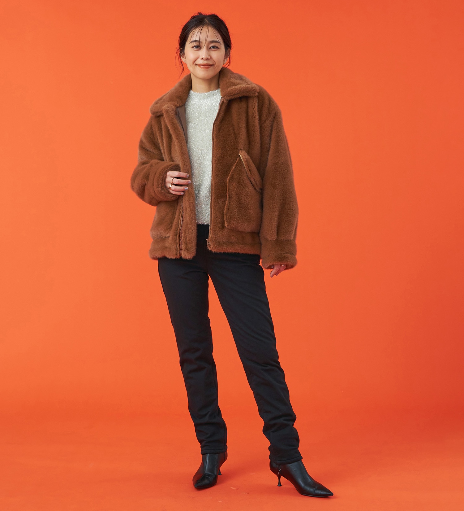 EDWIN(エドウイン)の【予約】EDWIN LADIES 『3層構造であったかい。』デッドエアー BODY FIRE ジャージーズテーパードデニムパンツ【暖】【冬用】|パンツ/デニム / ジーンズパンツ/レディース|ブラック