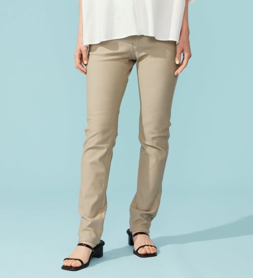 【予約P】EDWIN LADIES COOL スリムストレートデニムパンツ【涼】