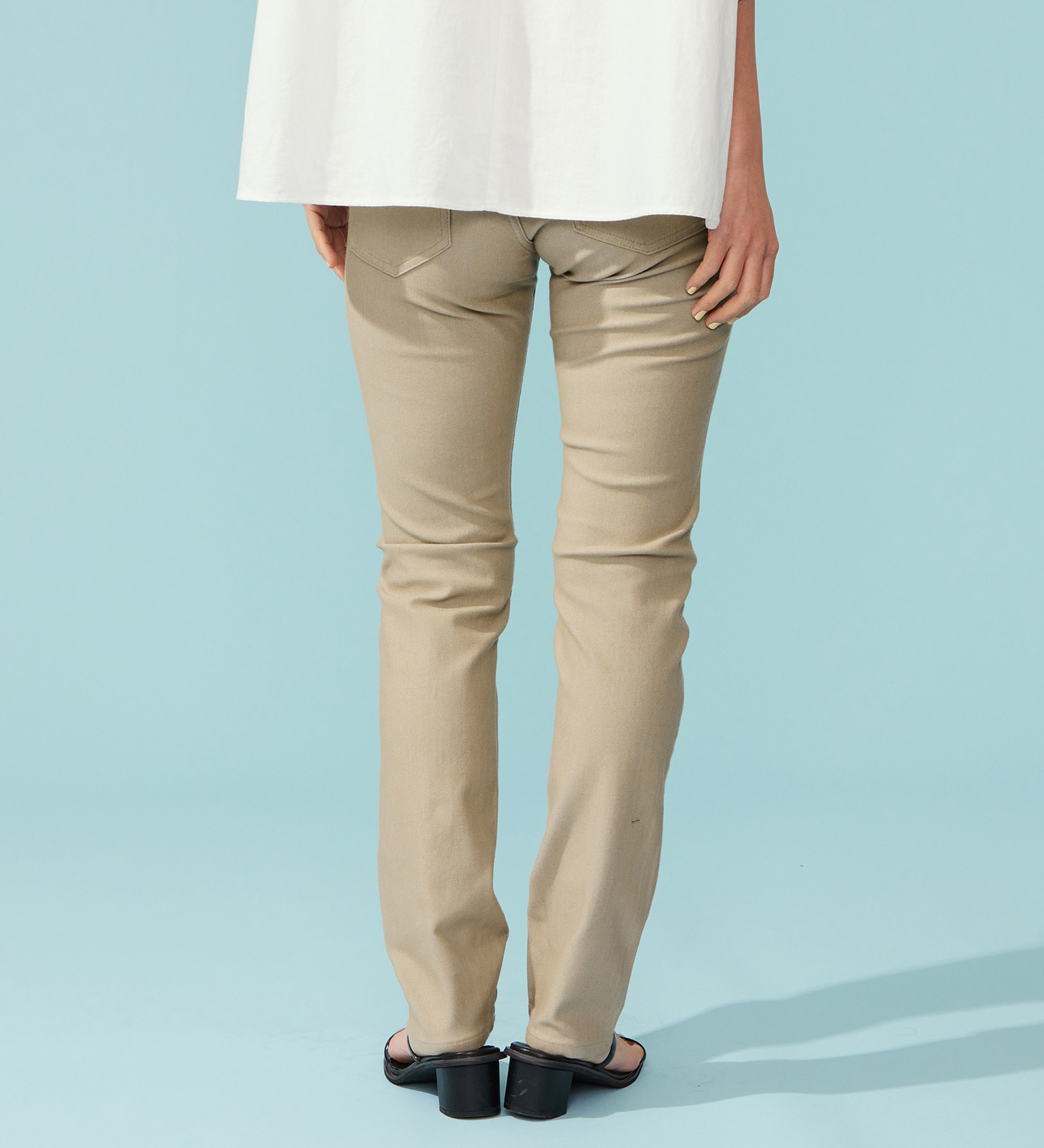 EDWIN(エドウイン)の【予約P】EDWIN LADIES COOL スリムストレートデニムパンツ【涼】|パンツ/パンツ/レディース|ベージュ