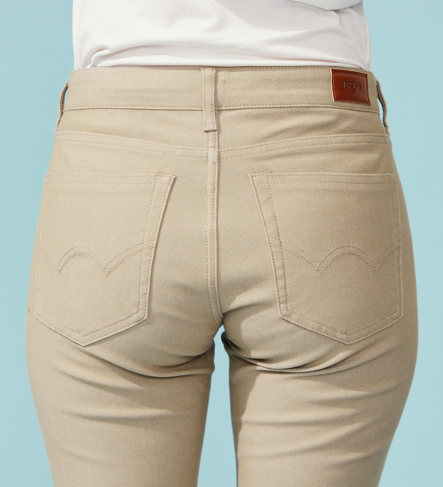 EDWIN(エドウイン)の【予約P】EDWIN LADIES COOL スリムストレートデニムパンツ【涼】|パンツ/パンツ/レディース|ベージュ