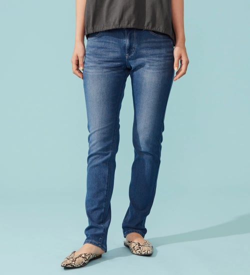 EDWIN(エドウイン)の【予約P】EDWIN LADIES COOL スリムストレートデニムパンツ【涼】|パンツ/デニム / ジーンズパンツ/レディース|淡色ブルー