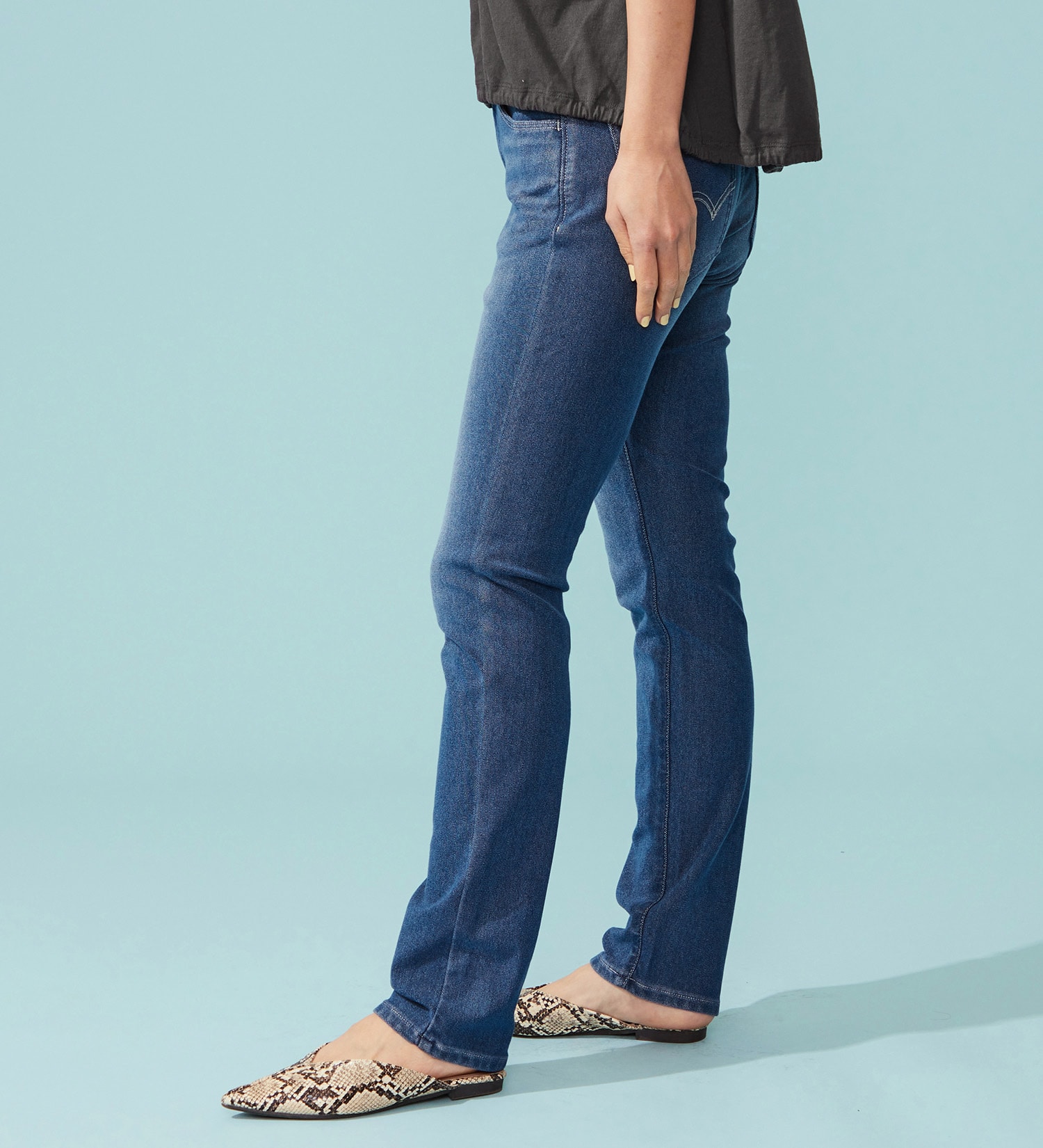 EDWIN(エドウイン)の【予約P】EDWIN LADIES COOL スリムストレートデニムパンツ【涼】|パンツ/デニム / ジーンズパンツ/レディース|淡色ブルー