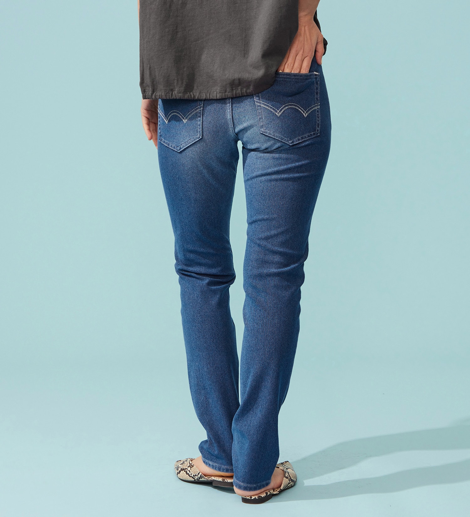 EDWIN(エドウイン)の【予約P】EDWIN LADIES COOL スリムストレートデニムパンツ【涼】|パンツ/デニム / ジーンズパンツ/レディース|淡色ブルー