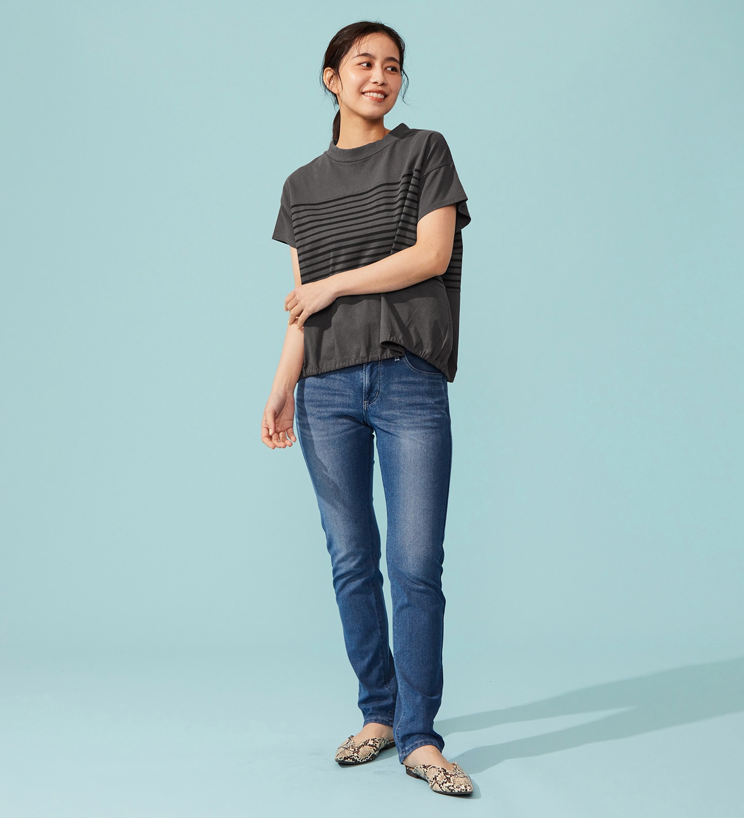 EDWIN(エドウイン)の【予約P】EDWIN LADIES COOL スリムストレートデニムパンツ【涼】|パンツ/デニム / ジーンズパンツ/レディース|淡色ブルー