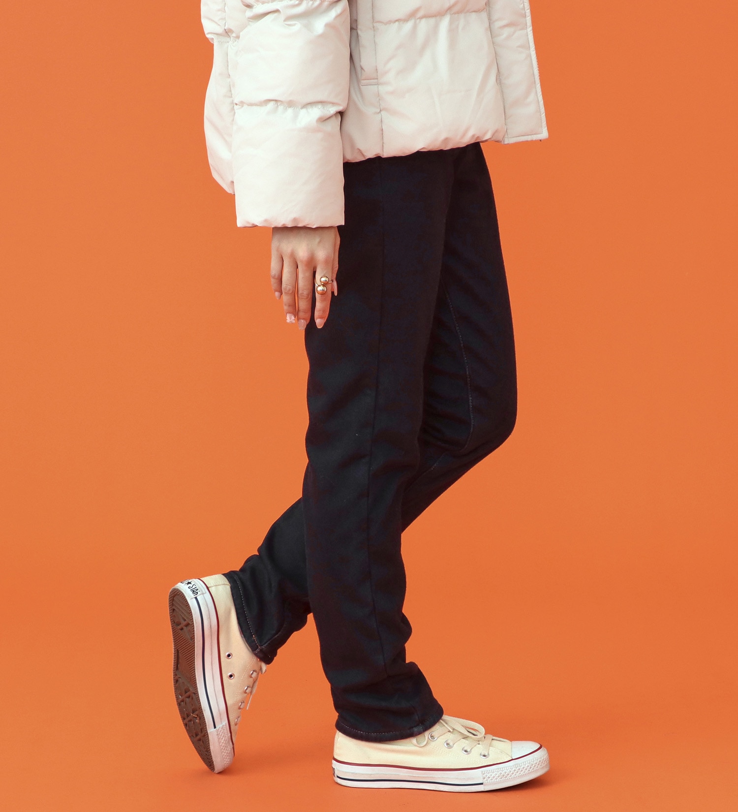 EDWIN(エドウイン)の【予約P】EDWIN LADIES BODY FIREジャージーズ デッドエアー『3層構造+空気層であったかい。』 ストレートデニムパンツ【冬用/暖/ストレッチ/裏起毛/防風】|パンツ/パンツ/レディース|インディゴブルー