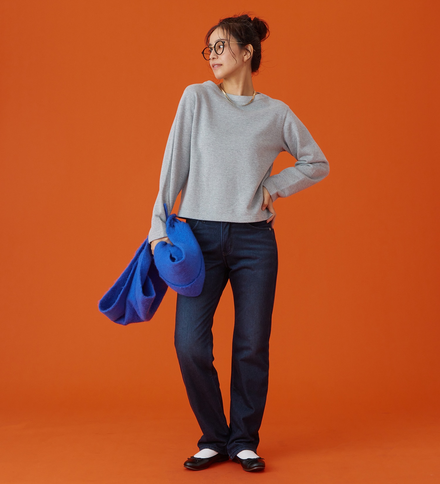 EDWIN(エドウイン)の【予約P】EDWIN LADIES BODY FIREジャージーズ デッドエアー『3層構造+空気層であったかい。』 ストレートデニムパンツ【冬用/暖/ストレッチ/裏起毛/防風】|パンツ/パンツ/レディース|中色ブルー