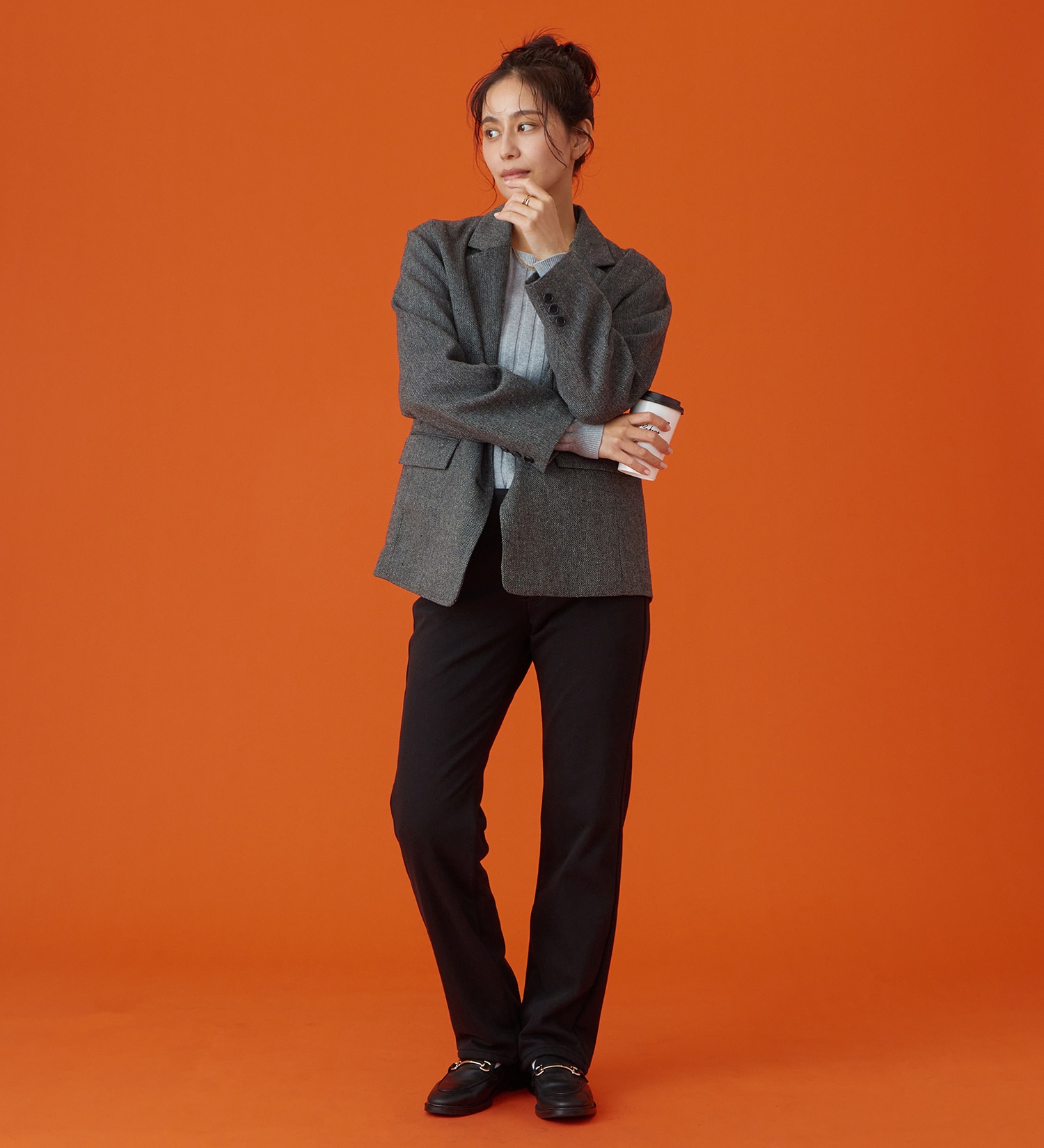 EDWIN(エドウイン)の【予約P】EDWIN LADIES BODY FIREジャージーズ デッドエアー『3層構造+空気層であったかい。』 ストレートデニムパンツ【冬用/暖/ストレッチ/裏起毛/防風】|パンツ/パンツ/レディース|ブラック