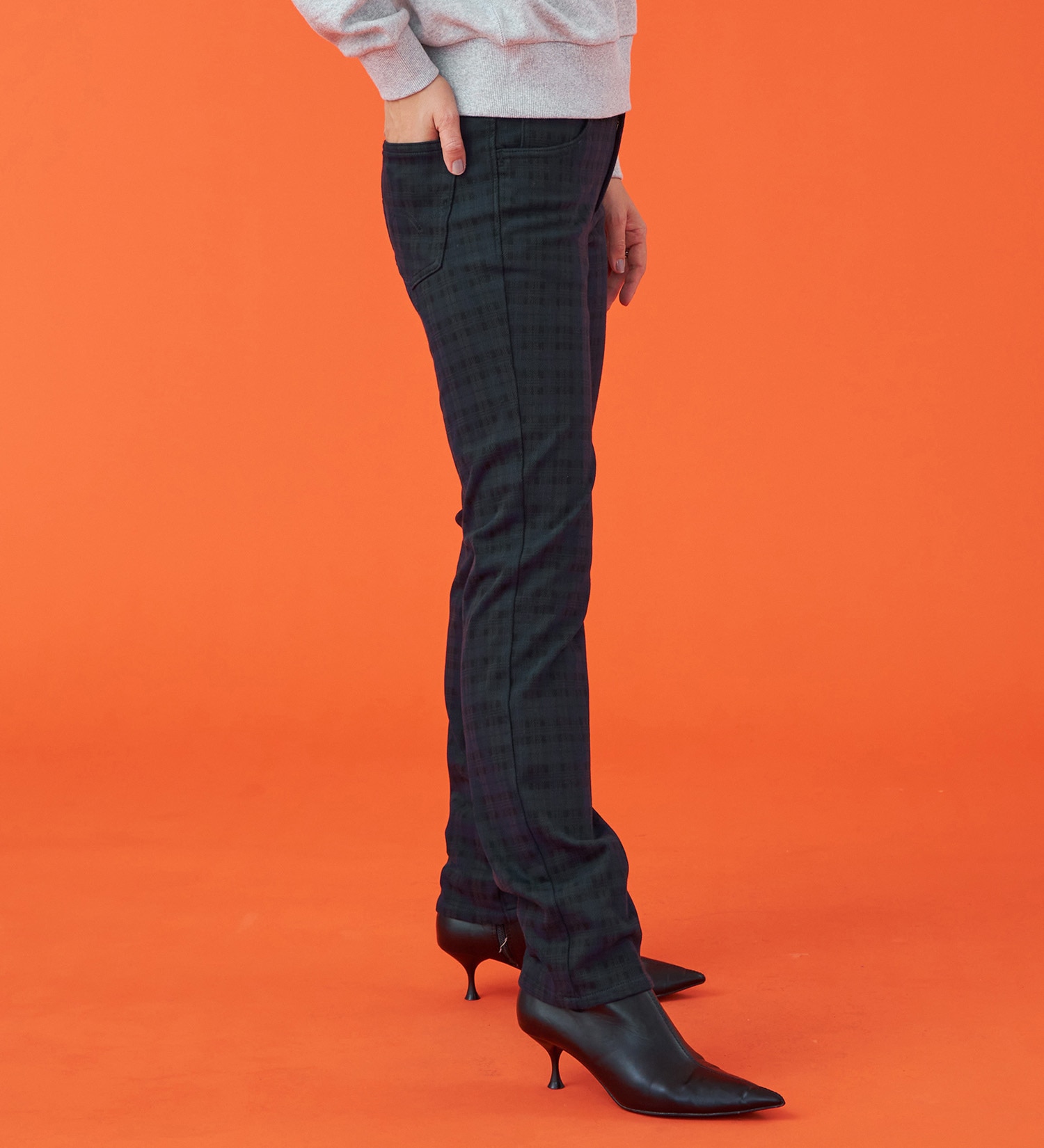 EDWIN(エドウイン)の【試着対象】【裾上げ無料】EDWIN LADIES 『裏起毛であったかい。』BODY FIREジャージーズスリムストレートデニムパンツ【エントリーモデル】【暖】|パンツ/パンツ/レディース|チェック