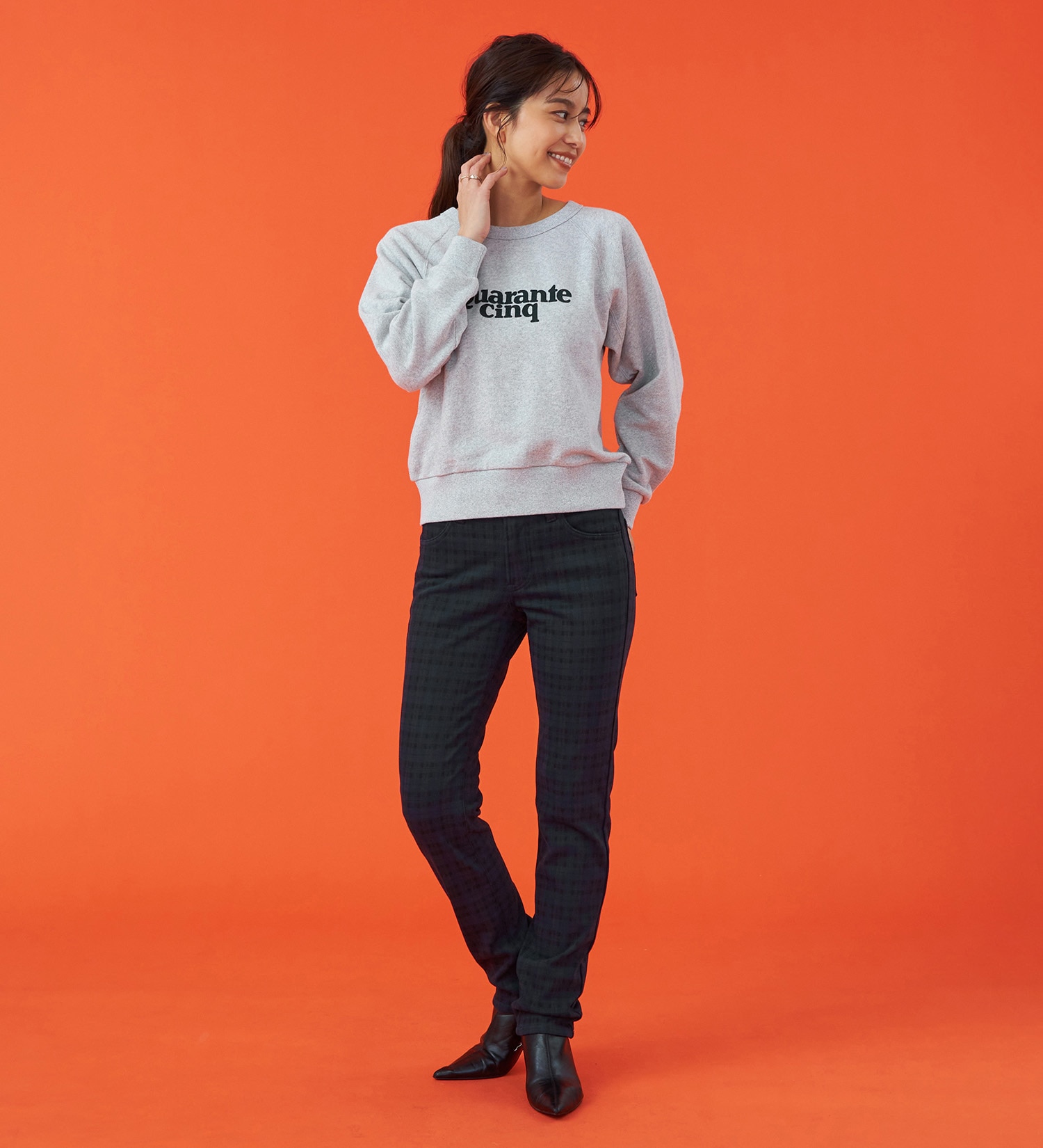 EDWIN(エドウイン)の【試着対象】【裾上げ無料】EDWIN LADIES 『裏起毛であったかい。』BODY FIREジャージーズスリムストレートデニムパンツ【エントリーモデル】【暖】|パンツ/パンツ/レディース|チェック