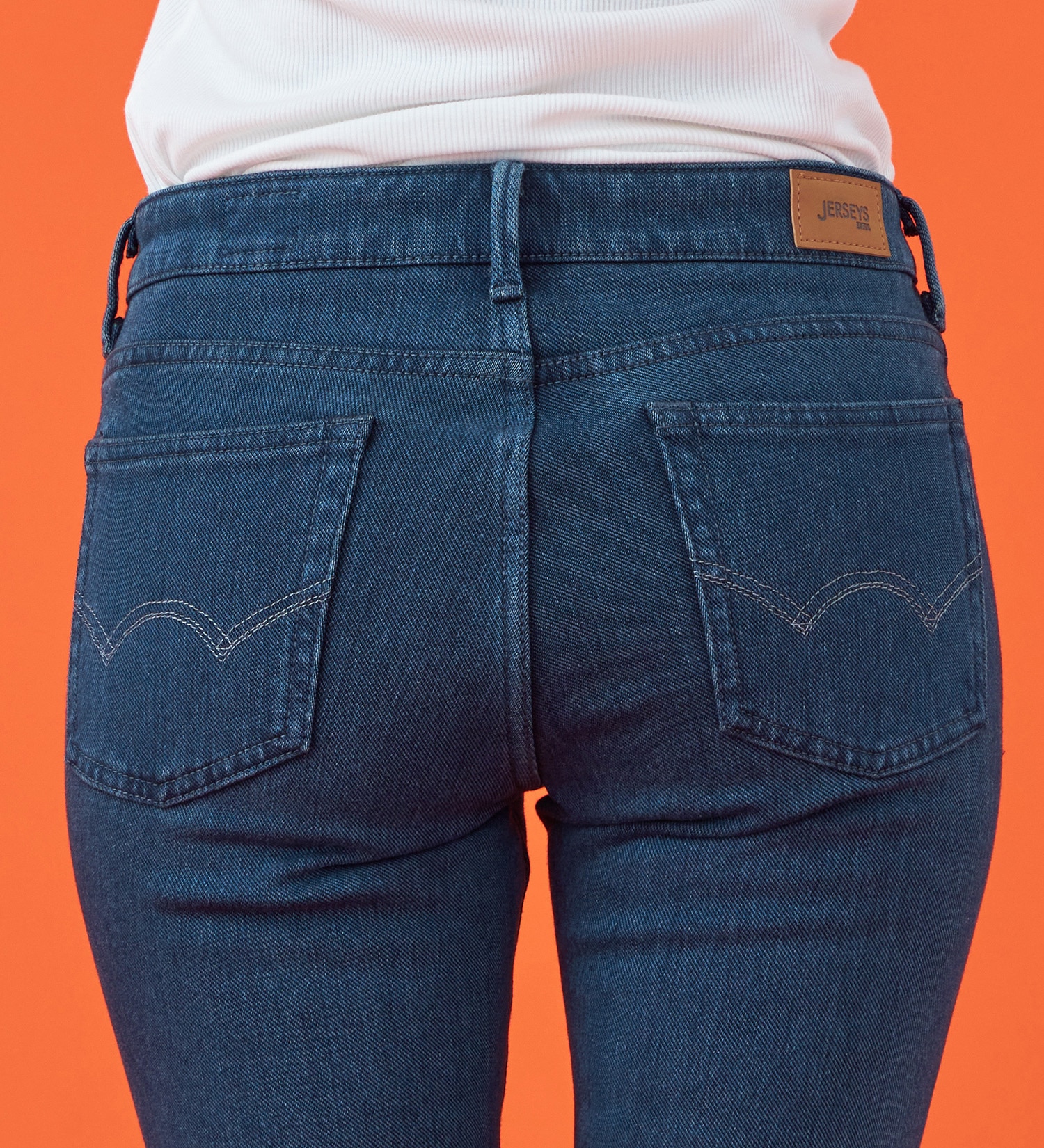 EDWIN(エドウイン)の【試着対象】【裾上げ無料】EDWIN LADIES 『裏起毛であったかい。』BODY FIREジャージーズスリムストレートデニムパンツ【エントリーモデル】【暖】|パンツ/パンツ/レディース|濃色ブルー