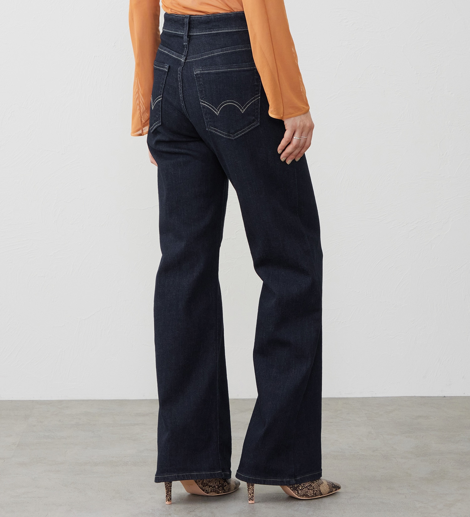 EDWIN(エドウイン)の【試着対象】ジャージーズ プレミアム ワイド デニムパンツ ジーンズ ストレッチ|パンツ/デニム / ジーンズパンツ/レディース|インディゴブルー