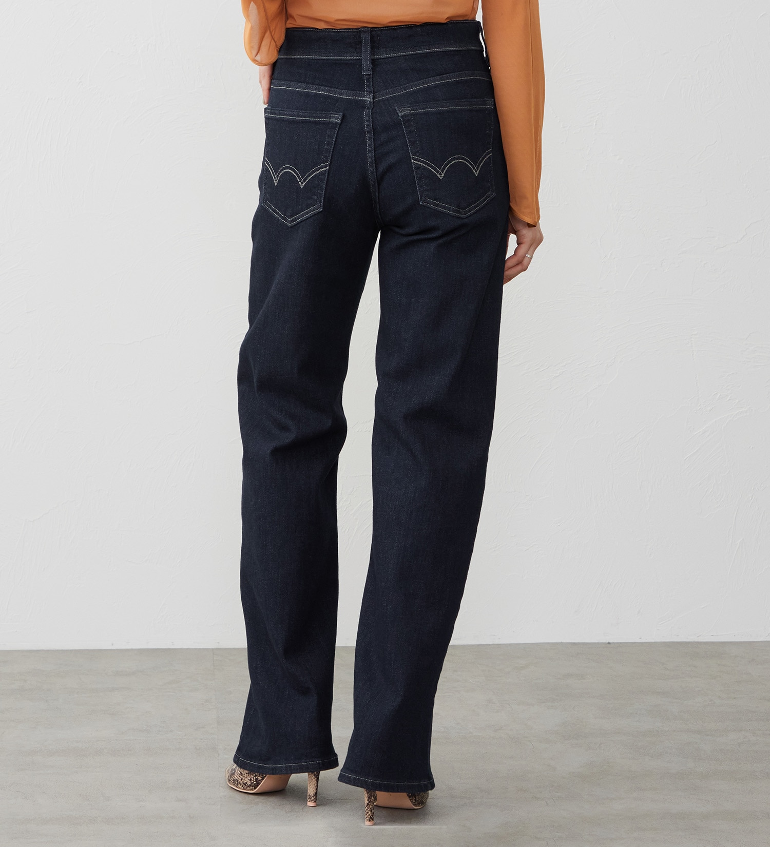 EDWIN(エドウイン)の【試着対象】ジャージーズ プレミアム ワイド デニムパンツ ジーンズ ストレッチ|パンツ/デニム / ジーンズパンツ/レディース|インディゴブルー