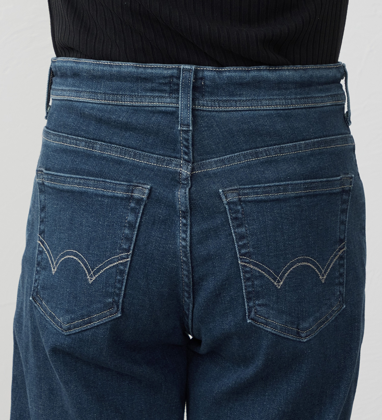 EDWIN(エドウイン)の【試着対象】ジャージーズ プレミアム ワイド デニムパンツ ジーンズ ストレッチ|パンツ/デニム / ジーンズパンツ/レディース|中色ブルー