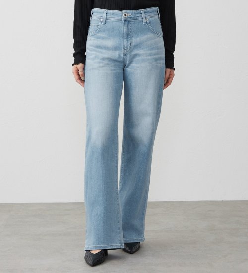 EDWIN(エドウイン)の【試着対象】ジャージーズ プレミアム ワイド デニムパンツ ジーンズ ストレッチ|パンツ/デニム/レディース|淡色ブルー