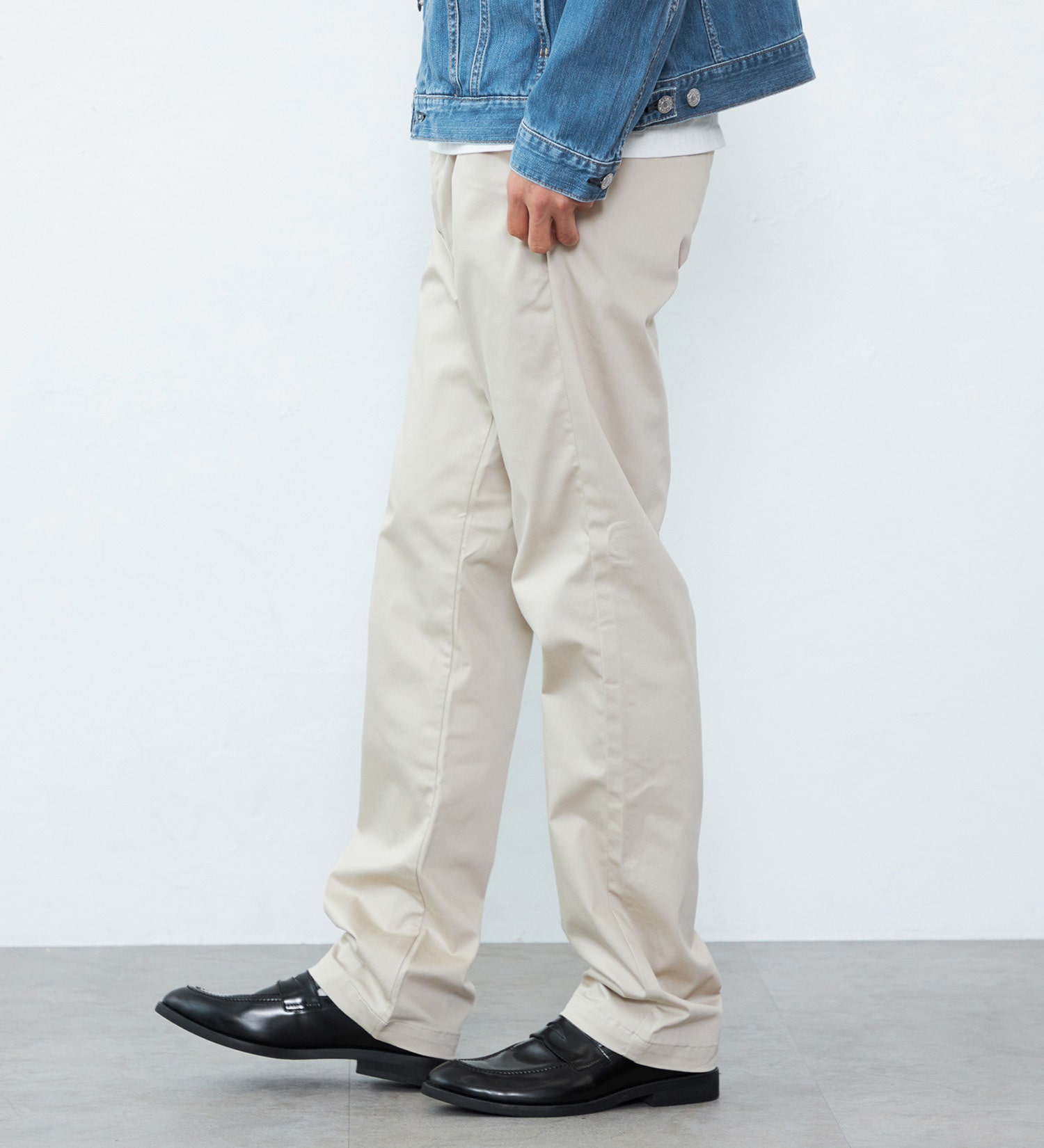 EDWIN(エドウイン)の【試着対象】大人のふだん着 チノパンツ ストレッチ ウエスト調節可能|パンツ/チノパンツ/メンズ|ライトベージュ