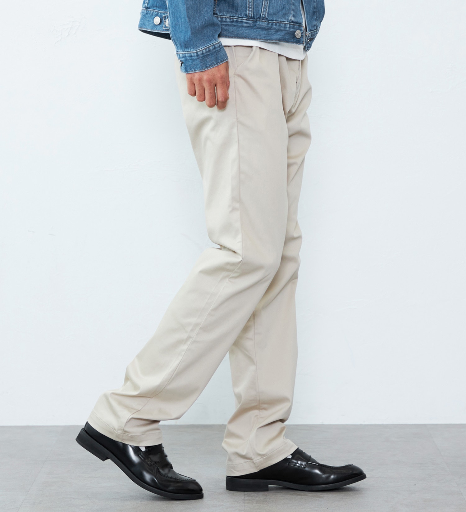 EDWIN(エドウイン)の【試着対象】大人のふだん着 チノパンツ ストレッチ ウエスト調節可能|パンツ/チノパンツ/メンズ|ライトベージュ