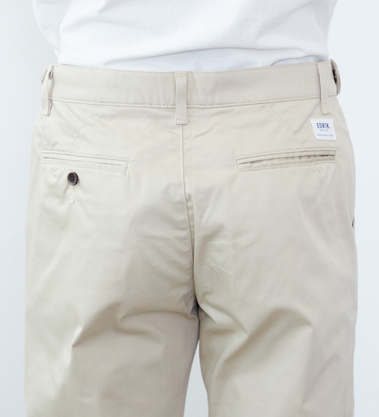 EDWIN(エドウイン)の【試着対象】大人のふだん着 チノパンツ ストレッチ ウエスト調節可能|パンツ/チノパンツ/メンズ|ライトベージュ