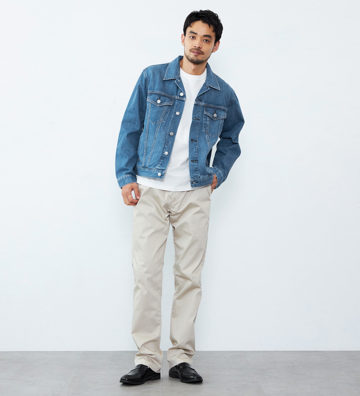 EDWIN(エドウイン)の【試着対象】大人のふだん着 チノパンツ ストレッチ ウエスト調節可能|パンツ/チノパンツ/メンズ|ライトベージュ