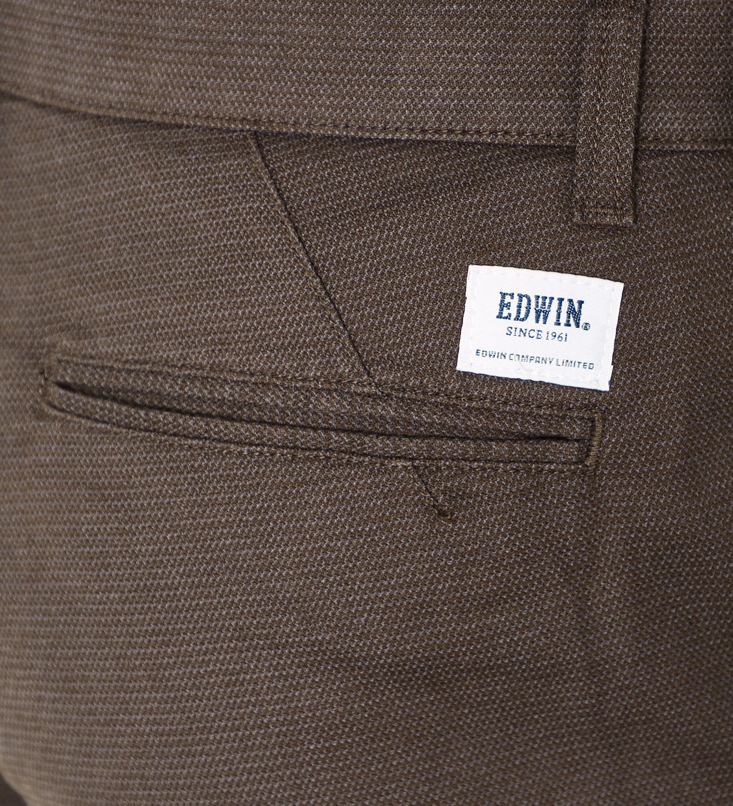 EDWIN(エドウイン)の大人のふだん着 ノータック アジャスター ストレッチトラウザー レギュラーストレートパンツ|パンツ/パンツ/メンズ|ブラウン