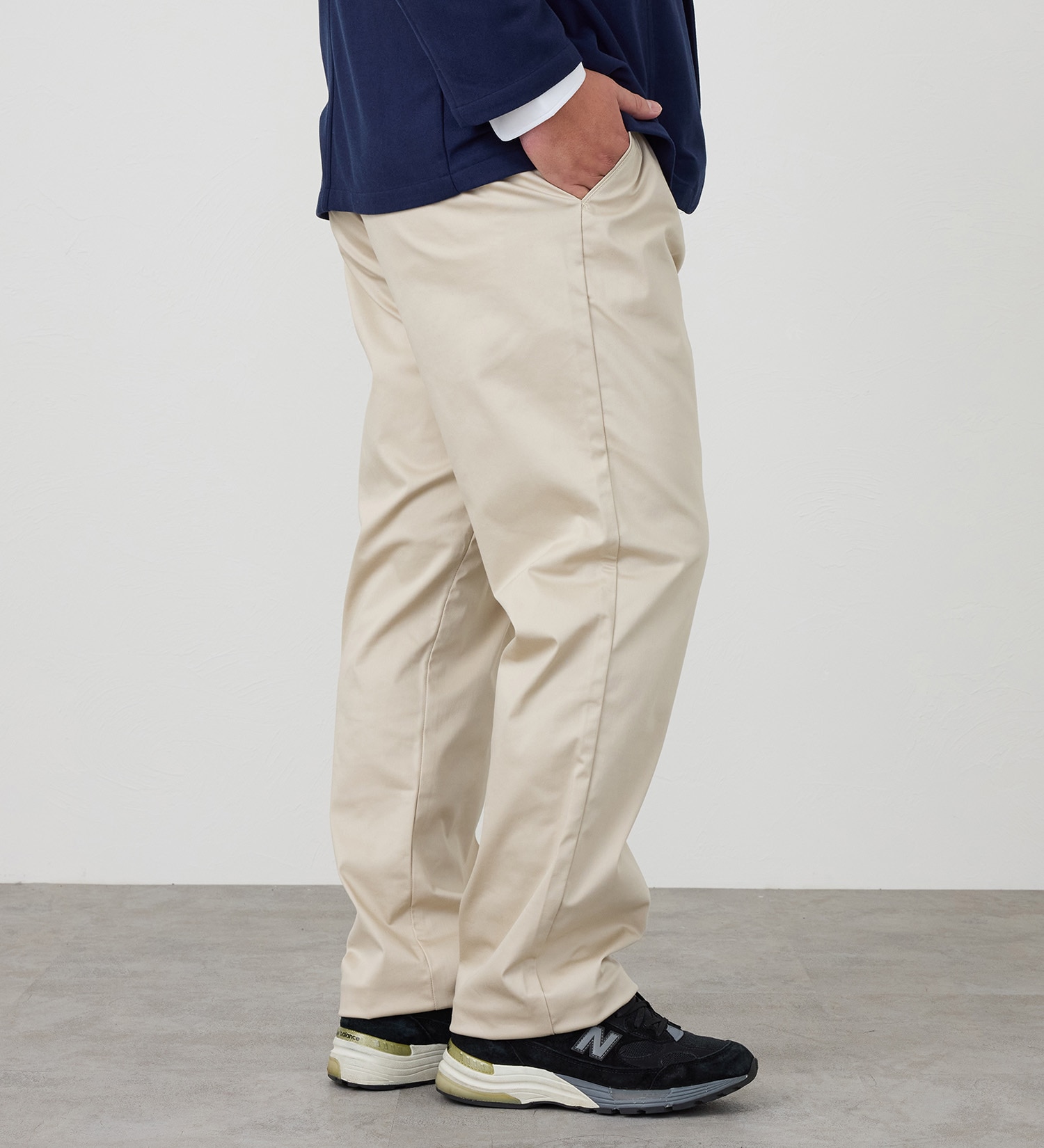 EDWIN(エドウイン)の【試着対象】【大きいサイズ】大人のふだん着 チノパンツ ストレッチ ウエスト調節機能|パンツ/チノパンツ/メンズ|ライトベージュ