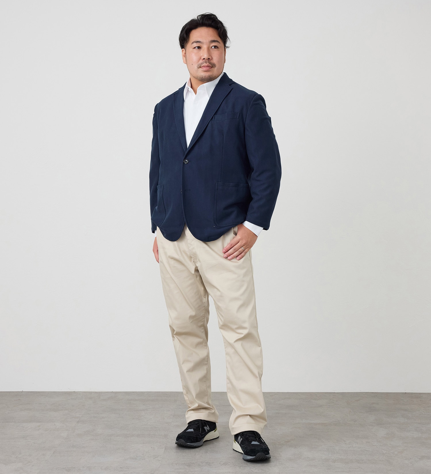 EDWIN(エドウイン)の【試着対象】【大きいサイズ】大人のふだん着 チノパンツ ストレッチ ウエスト調節機能|パンツ/チノパンツ/メンズ|ライトベージュ