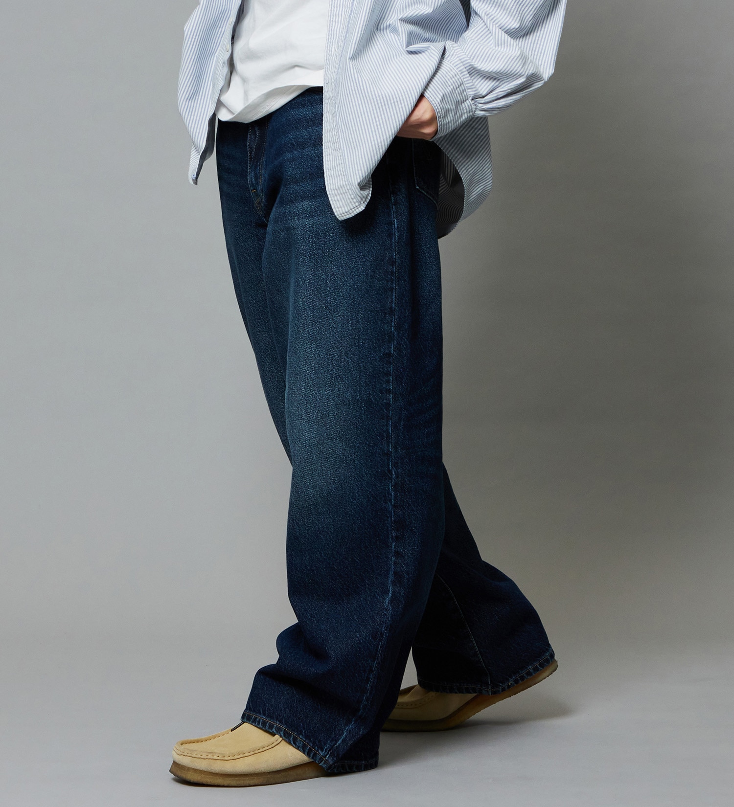 EDWIN(エドウイン)のワイドストレート デニムパンツ バギージーンズ|パンツ/デニム / ジーンズパンツ/メンズ|濃色ブルー