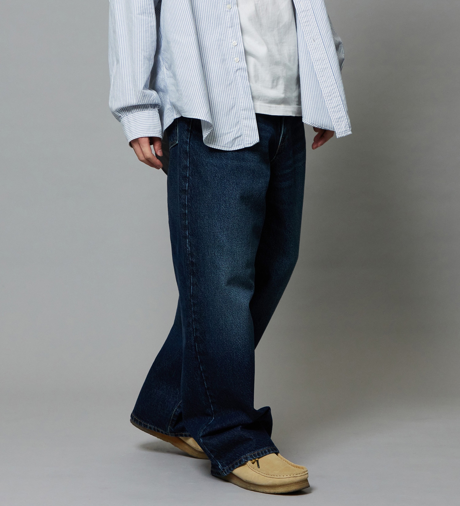 EDWIN(エドウイン)のワイドストレート デニムパンツ バギージーンズ|パンツ/デニム / ジーンズパンツ/メンズ|濃色ブルー