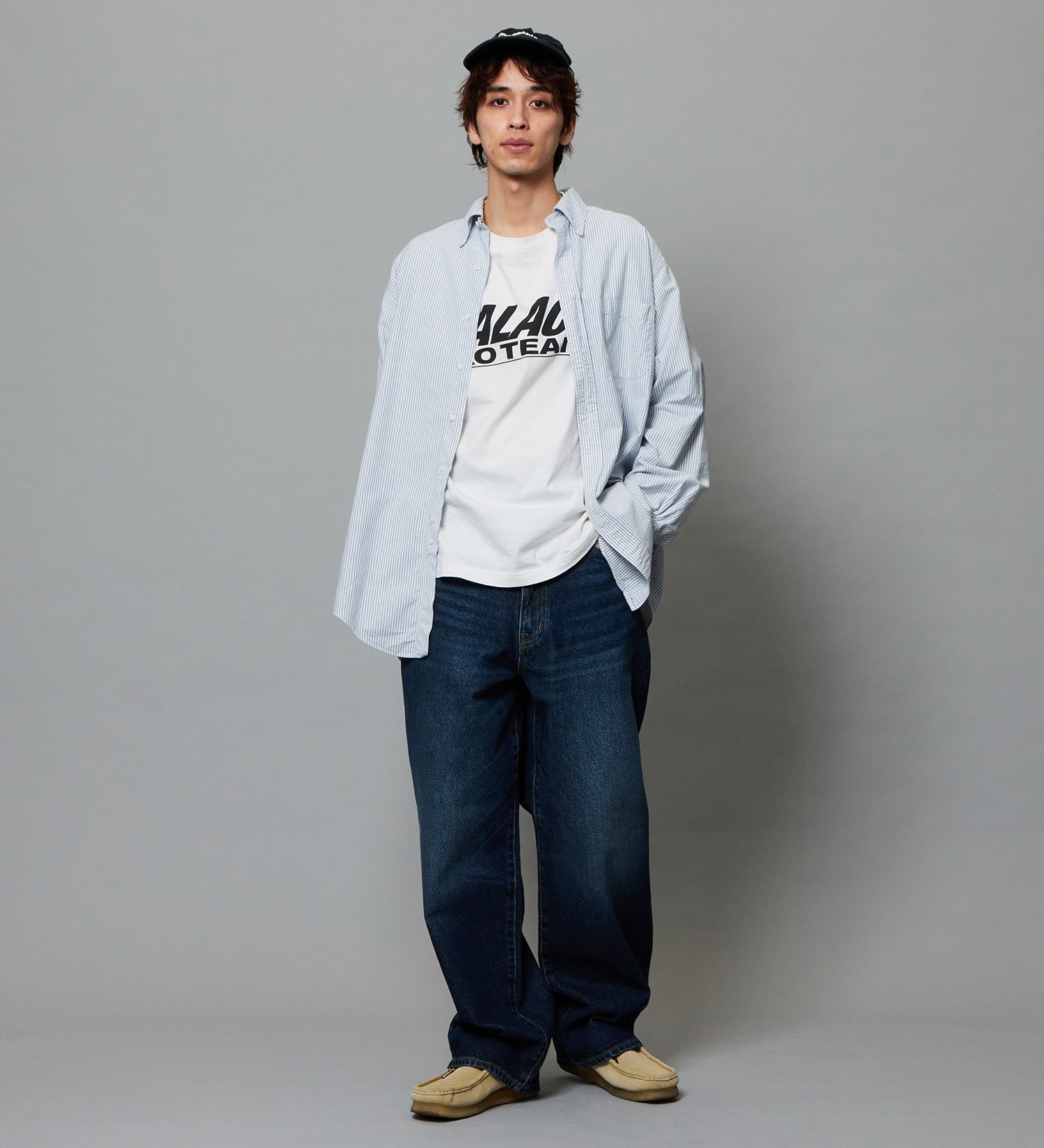 EDWIN(エドウイン)のワイドストレート デニムパンツ バギージーンズ|パンツ/デニム / ジーンズパンツ/メンズ|濃色ブルー