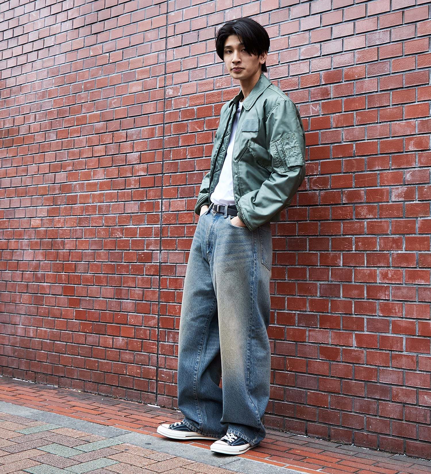 EDWIN(エドウイン)のワイドストレート デニムパンツ バギージーンズ|パンツ/デニム / ジーンズパンツ/メンズ|淡色ブルー