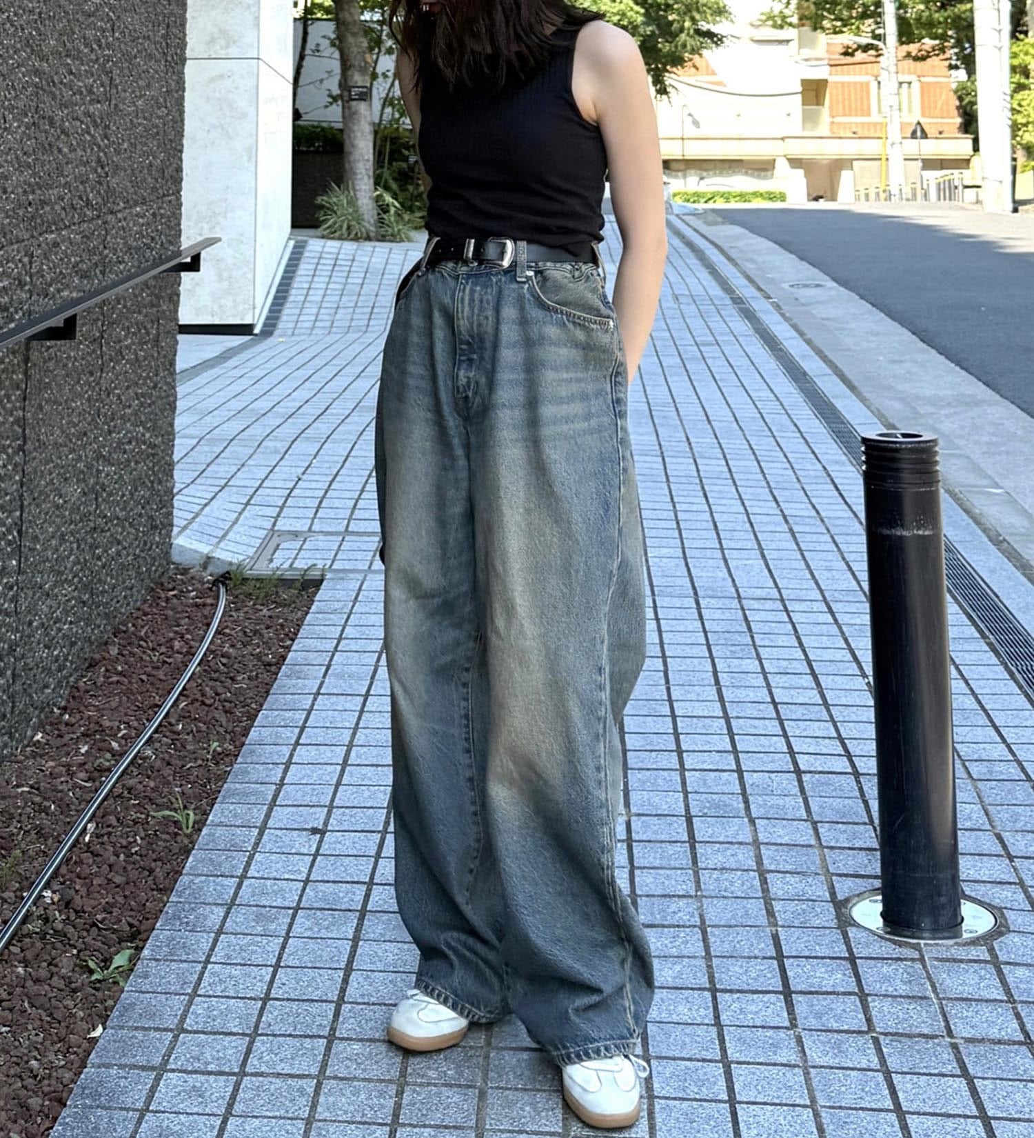 EDWIN(エドウイン)の【試着対象】ワイドストレート デニムパンツ バギージーンズ|パンツ/デニム / ジーンズパンツ/メンズ|淡色ブルー