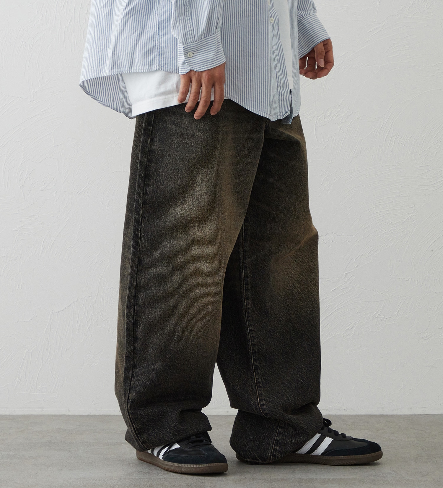 EDWIN(エドウイン)のワイドストレート デニムパンツ バギージーンズ|パンツ/デニム / ジーンズパンツ/メンズ|ダークブラウン