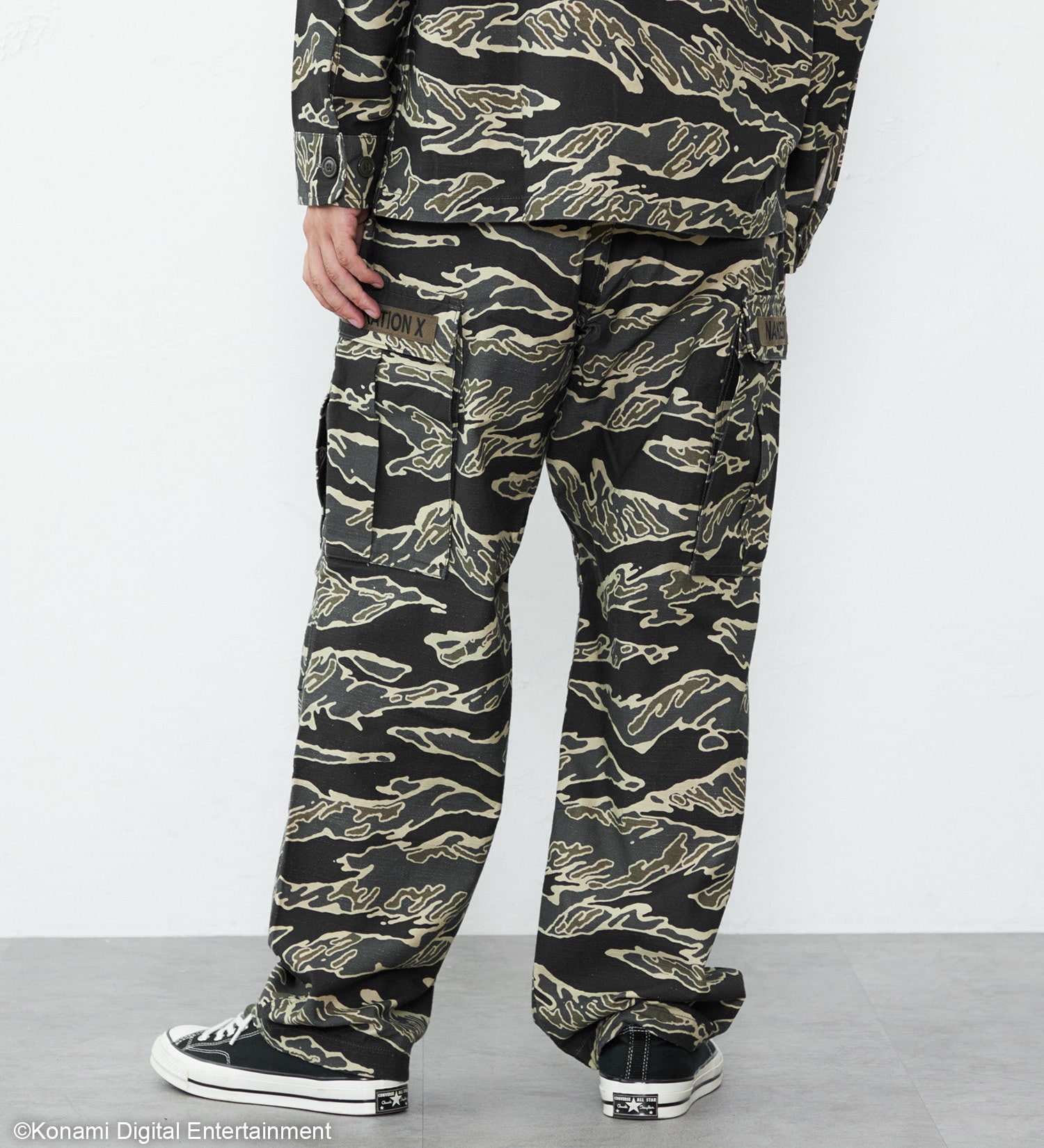 EDWIN(エドウイン)の【予約】【METAL GEAR SOLID Δ × EDWIN】TIGER STRIPE CARGO PANTS|パンツ/カーゴパンツ/メンズ|アーミー