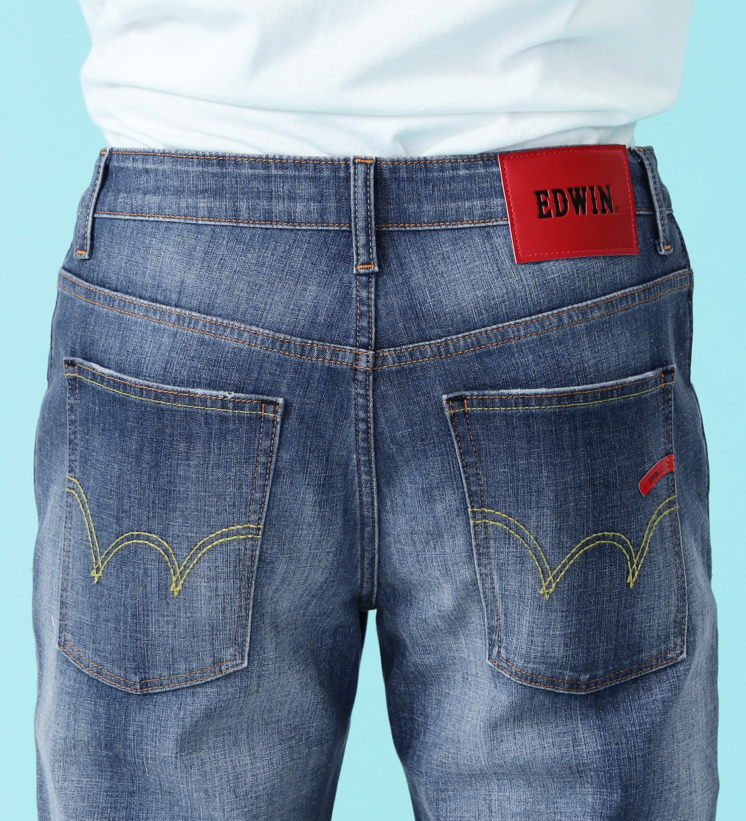 EDWIN(エドウイン)の【涼】バイク用 COOL レギュラーストレートデニムパンツ|パンツ/デニムパンツ/メンズ|淡色ブルー