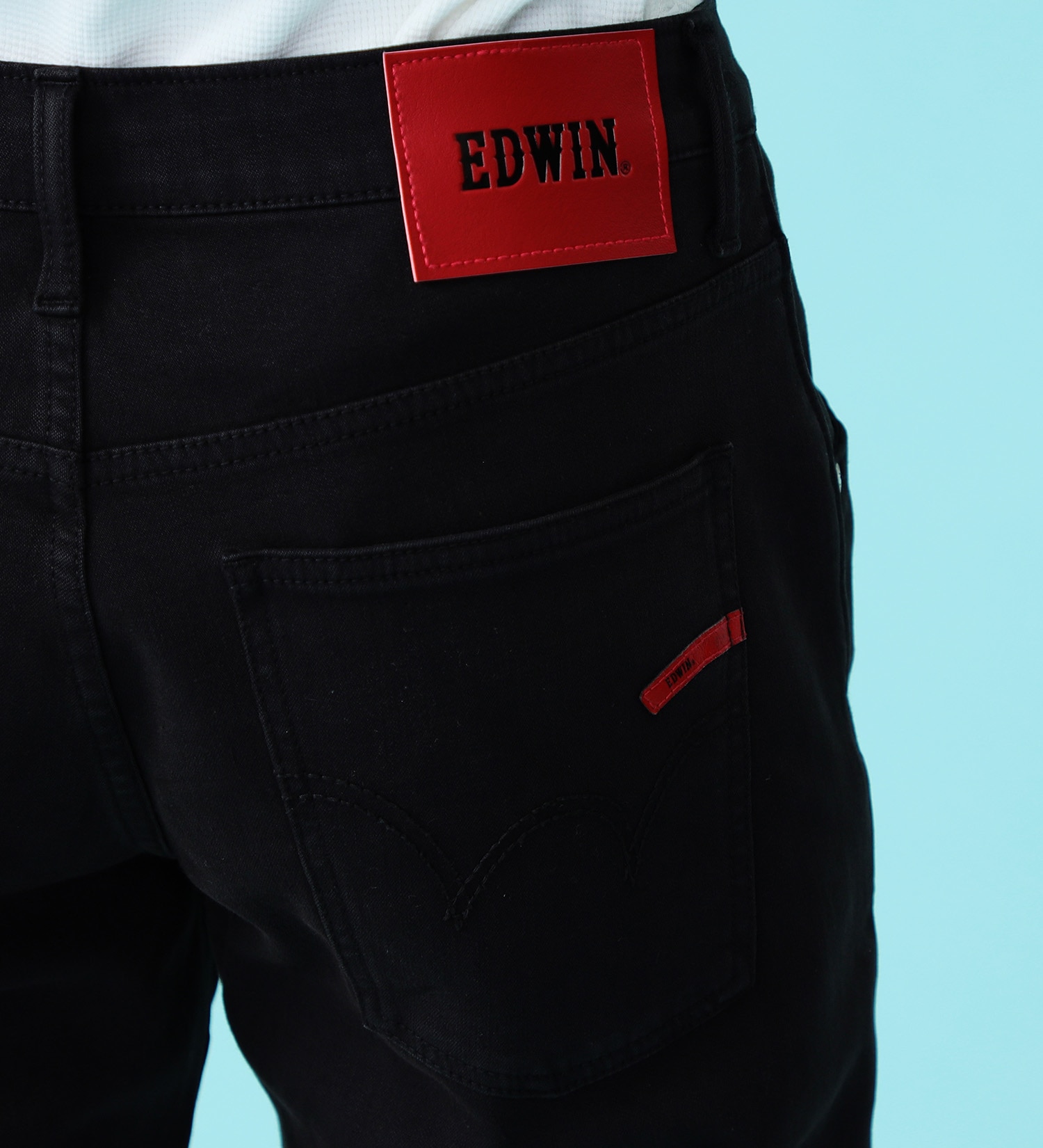 EDWIN(エドウイン)の【涼】バイク用 COOL レギュラーストレートデニムパンツ|パンツ/デニムパンツ/メンズ|ブラック