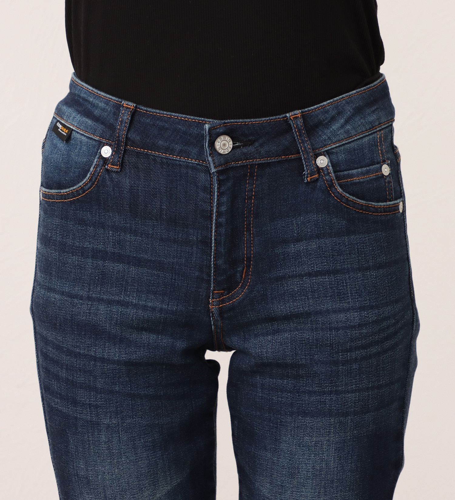 EDWIN(エドウイン)のEDWIN LADIES バイク用 ライディングジーンズ デニムパンツ 【ストレッチ/CORDURA】|パンツ/デニム / ジーンズパンツ/レディース|中色ブルー
