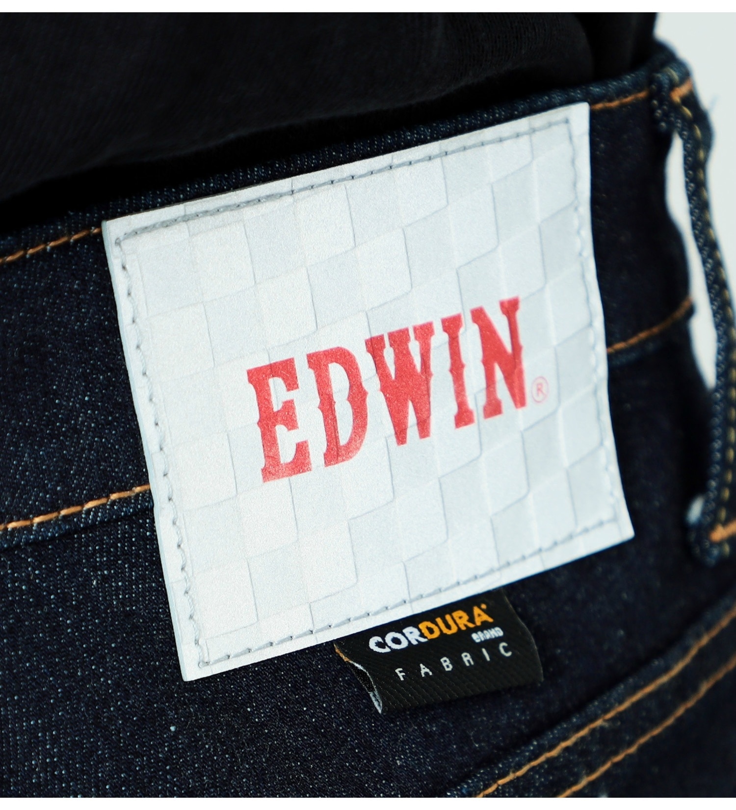 EDWIN(エドウイン)の【EC限定】バイク用 コーデュラ レギュラーストレートストレッチデニムパンツ 年間素材 CORDURA denim fabric|パンツ/デニムパンツ/メンズ|インディゴブルー