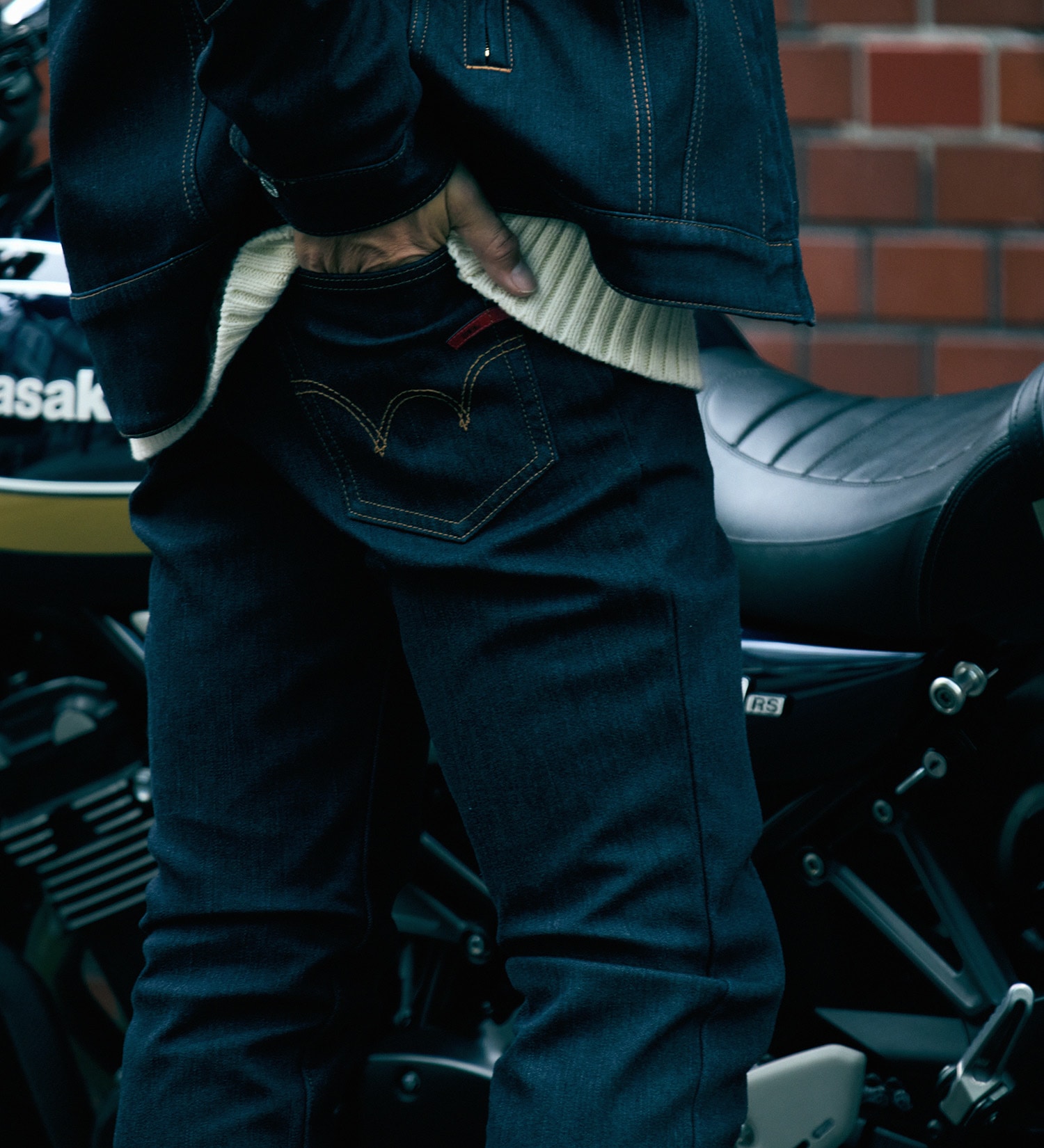 EDWIN(エドウイン)の【冬用】バイク用 WILD FIRE ライディングジーンズ デニムパンツ ストレッチ CORDURA 三層構造 防風【暖】|パンツ/デニム / ジーンズパンツ/メンズ|インディゴブルー