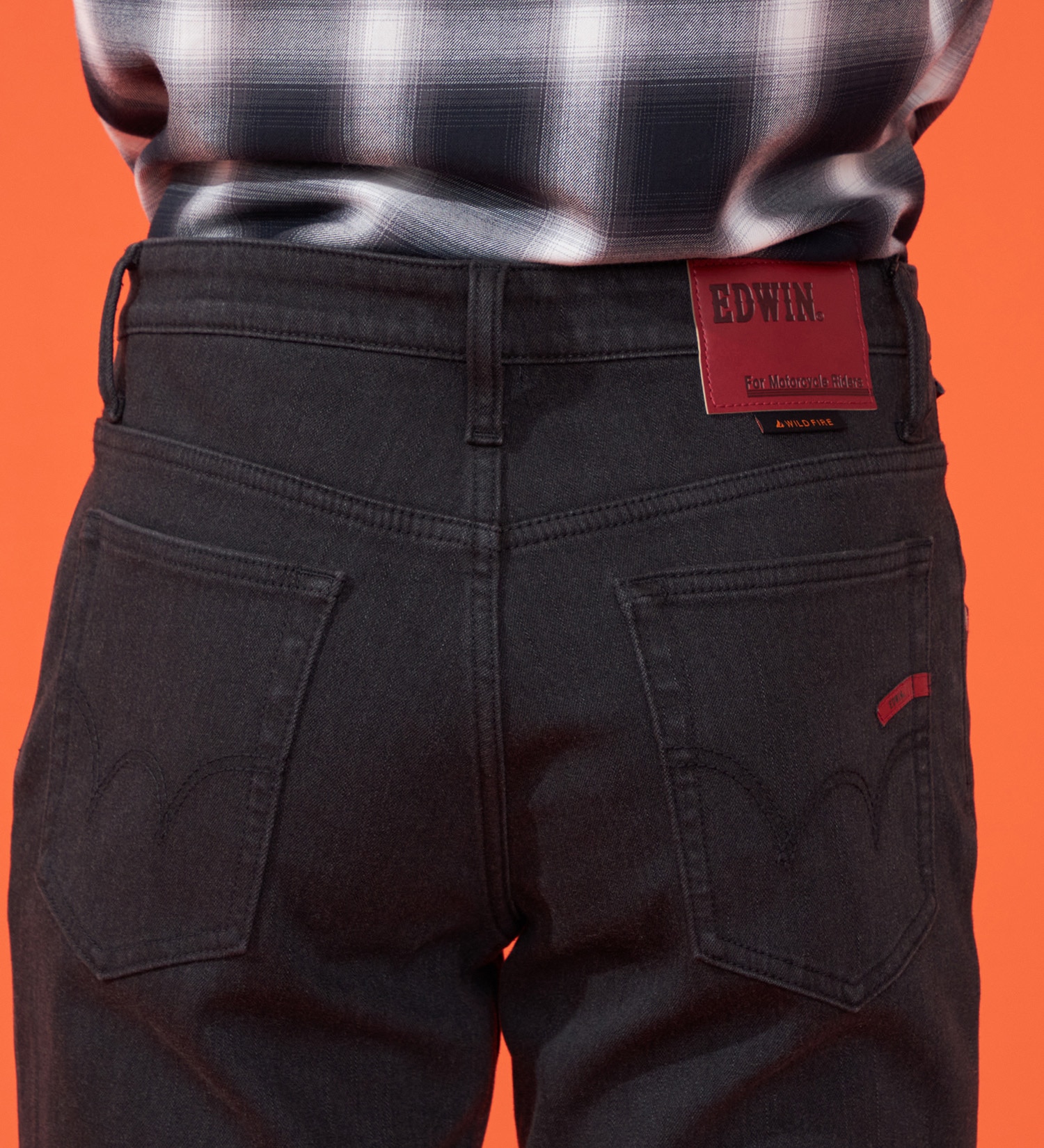 EDWIN(エドウイン)の【冬用】バイク用 WILD FIRE ライディングジーンズ デニムパンツ ストレッチ CORDURA 三層構造 防風【暖】|パンツ/デニム / ジーンズパンツ/メンズ|ブラック