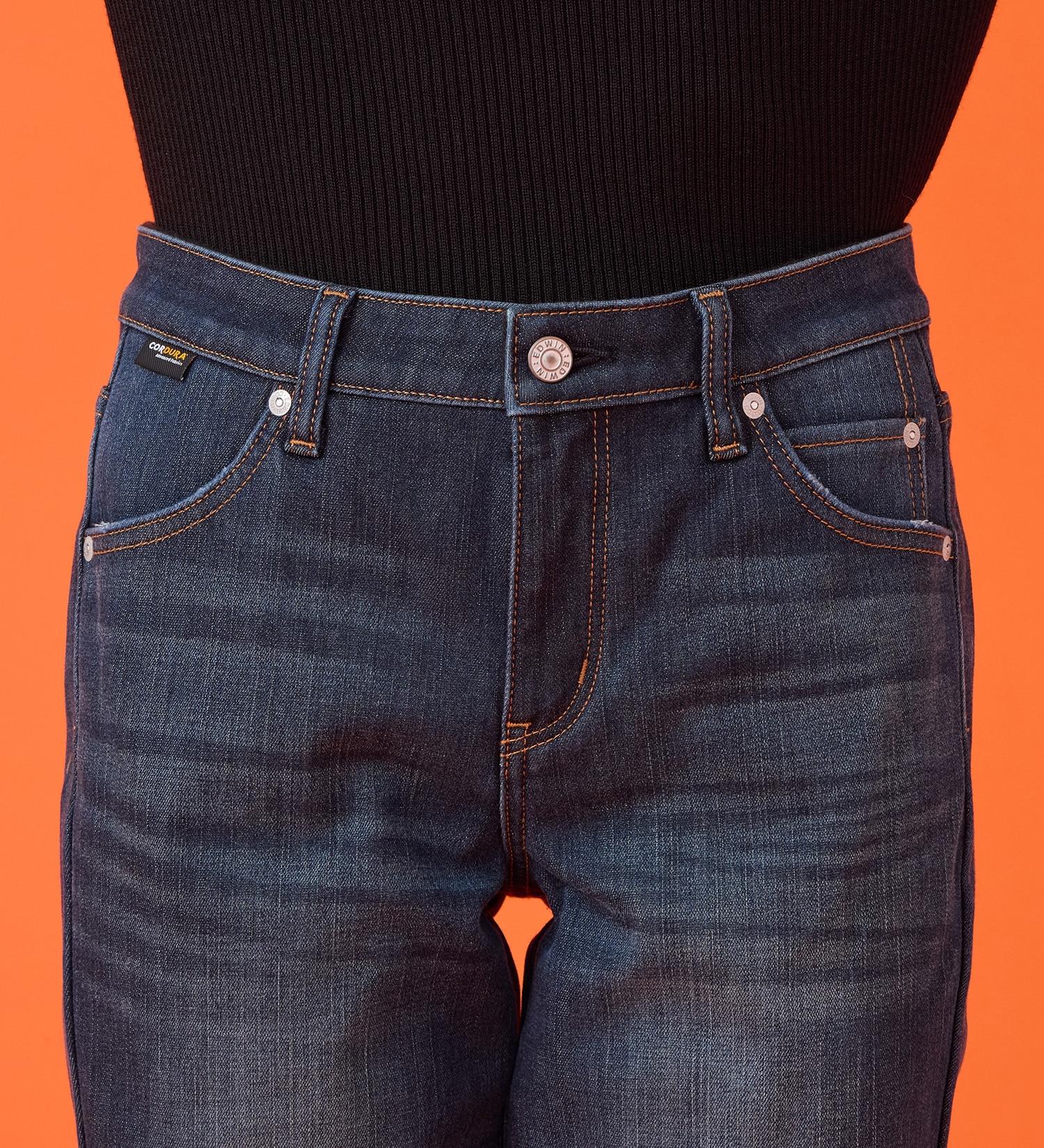 EDWIN(エドウイン)の【試着対象】【月刊オートバイ掲載】【冬用】レディース バイク用 WILD FIRE ライディングジーンズ デニムパンツ ストレッチ CORDURA【暖】|パンツ/デニム / ジーンズパンツ/レディース|濃色ブルー