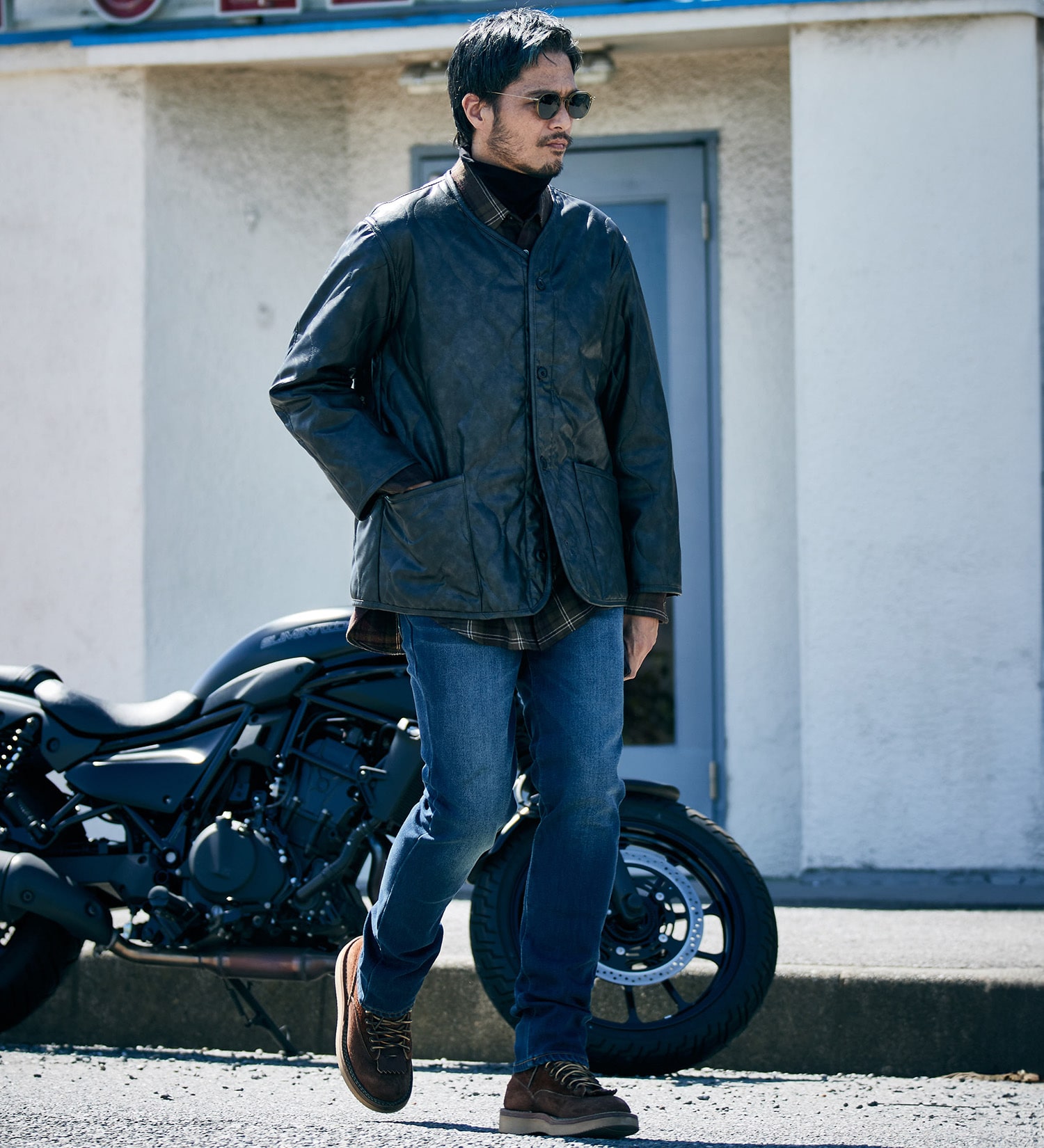 EDWIN(エドウイン)の【予約】D.E.F DENIM バイク用 ジーンズ デニムパンツ ストレート ストレッチ 耐摩耗 最高強度|パンツ/デニム / ジーンズパンツ/メンズ|濃色ブルー