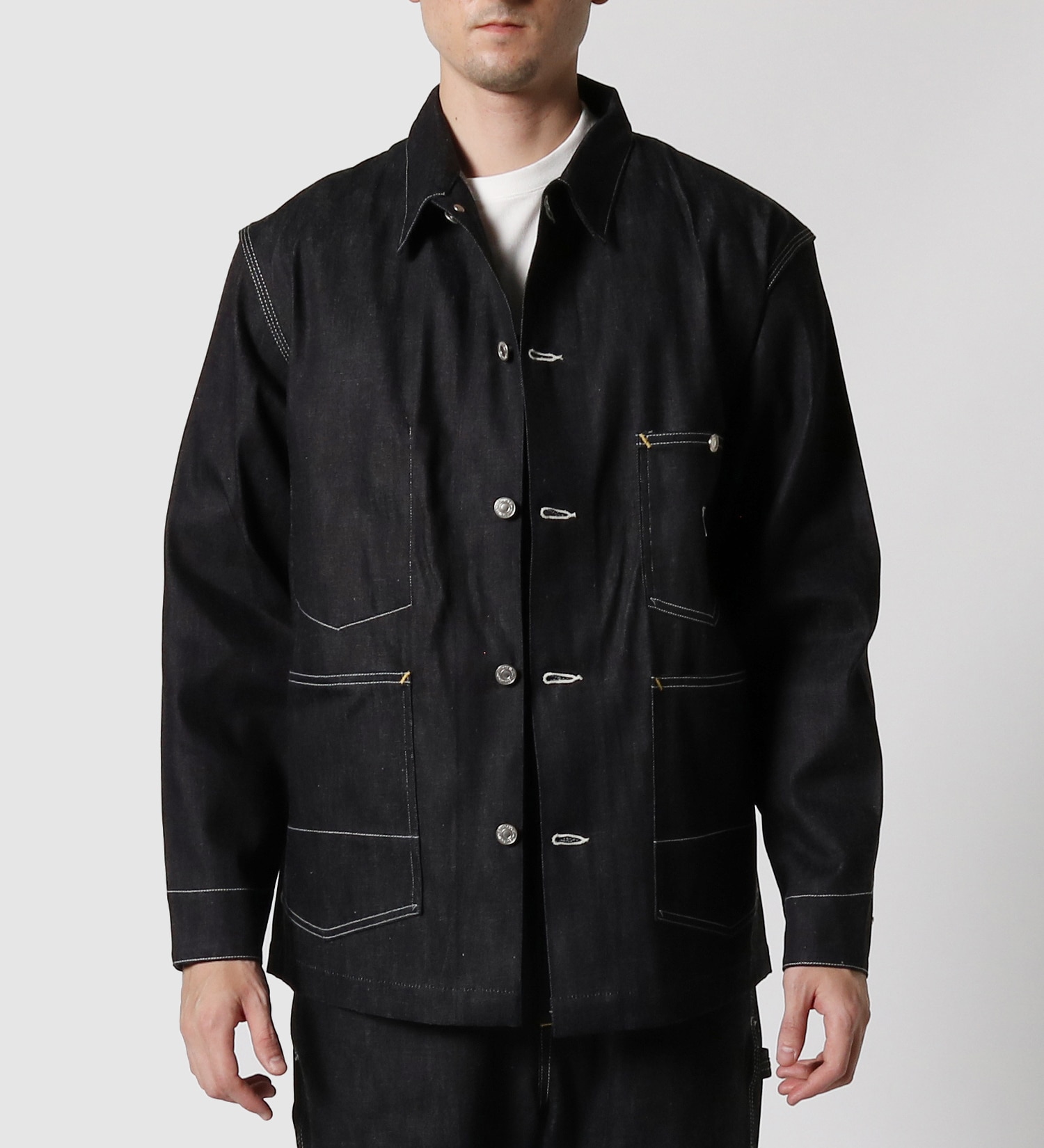 EDWIN(エドウイン)の【試着対象】【コンセプトショップ限定】COVERALL|ジャケット/アウター/カバーオール/メンズ|インディゴ未洗い