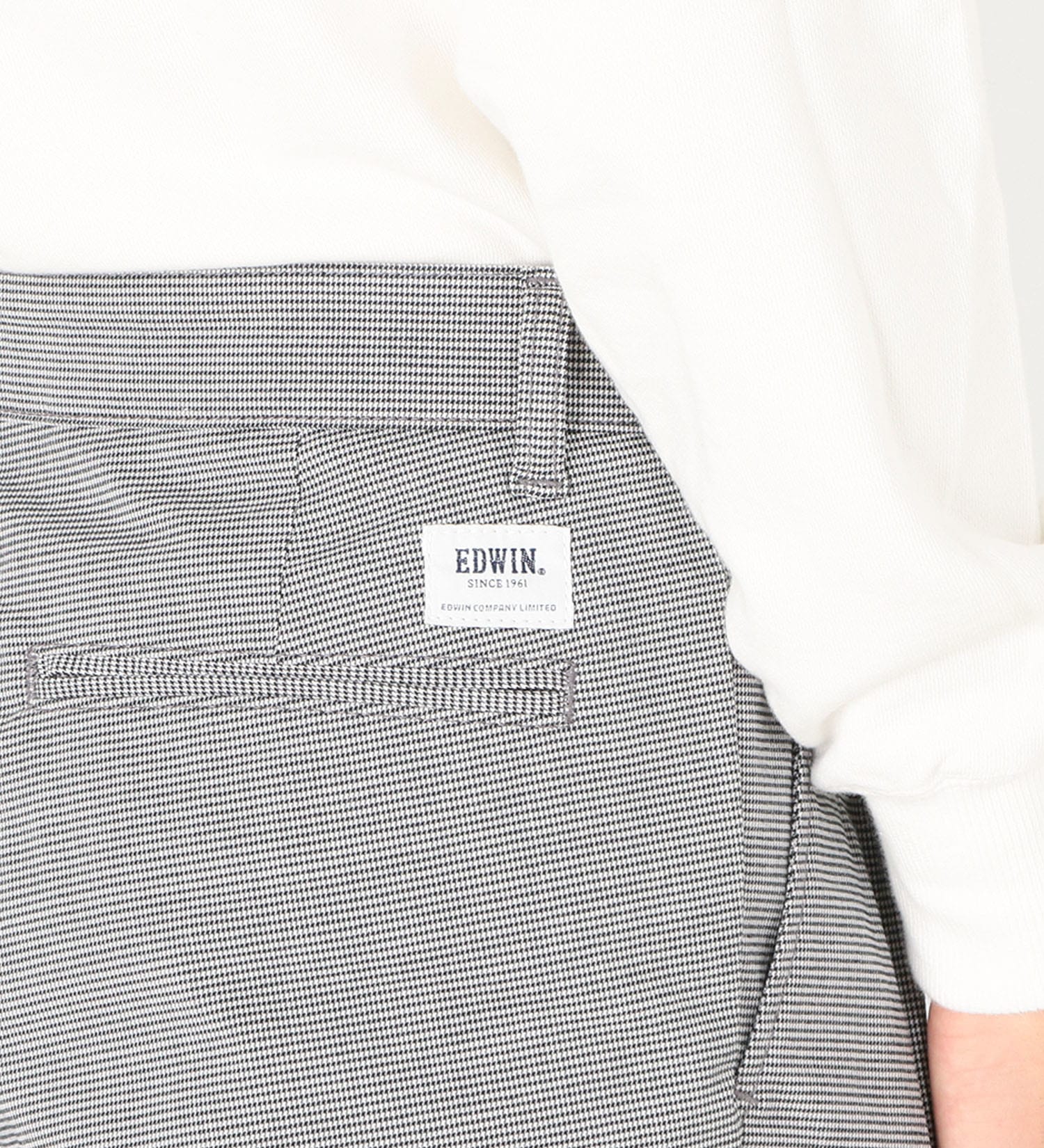 EDWIN(エドウイン)の大人のふだん着  2タックストレッチトラウザー レギュラーストレートパンツ|パンツ/パンツ/メンズ|ホワイト×ブラック