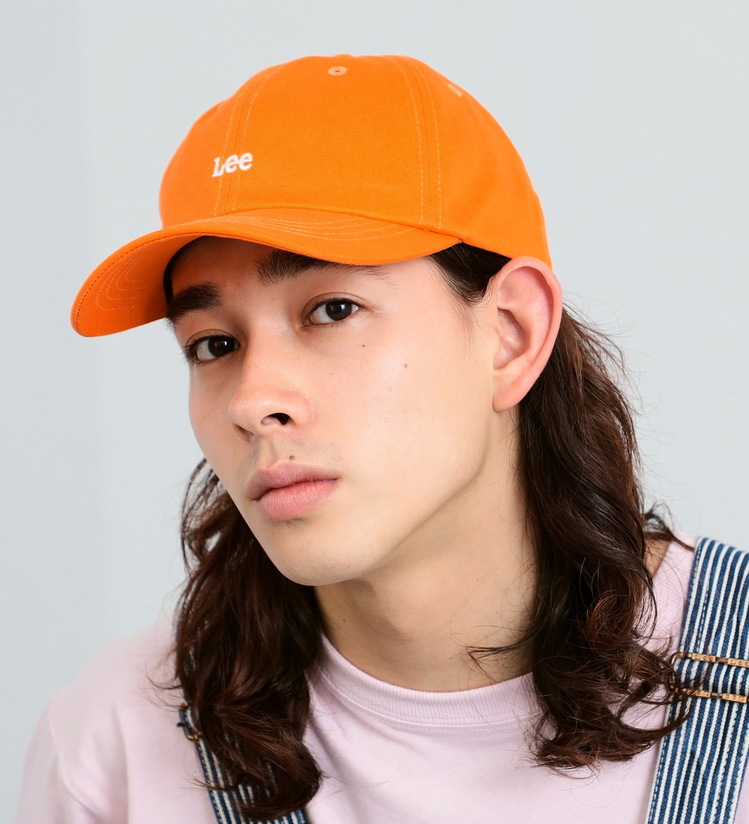 Lee(リー)の【KIDS・大人】Leeロゴキャップ 春夏カラー|帽子/キャップ/メンズ|オレンジ