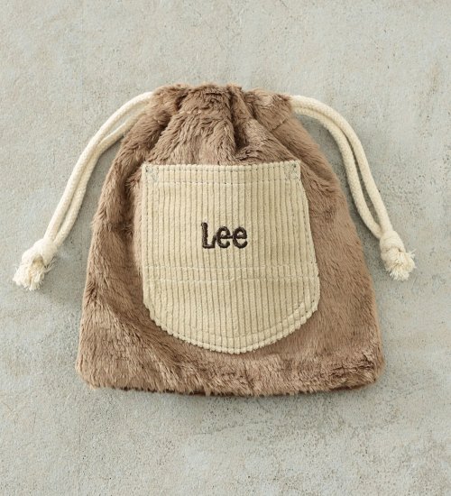 Lee(リー)の【SALE】ふんわりファー巾着バッグ Sサイズ|バッグ/その他バッグ/キッズ|ブラウン