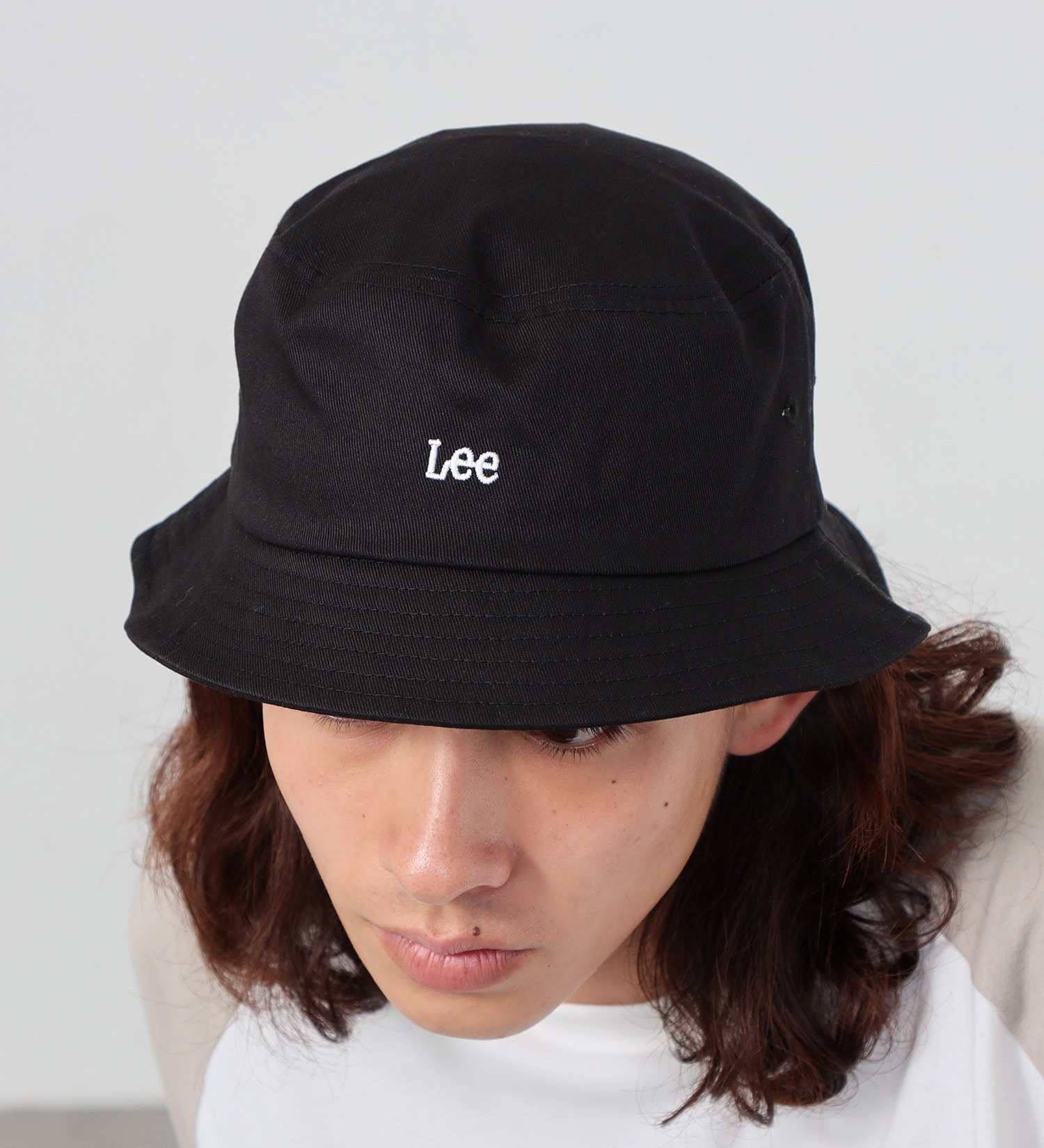 Lee(リー)の【KIDS】【大人】Leeロゴ ツイル バケットハット|帽子/ハット/メンズ|ブラック