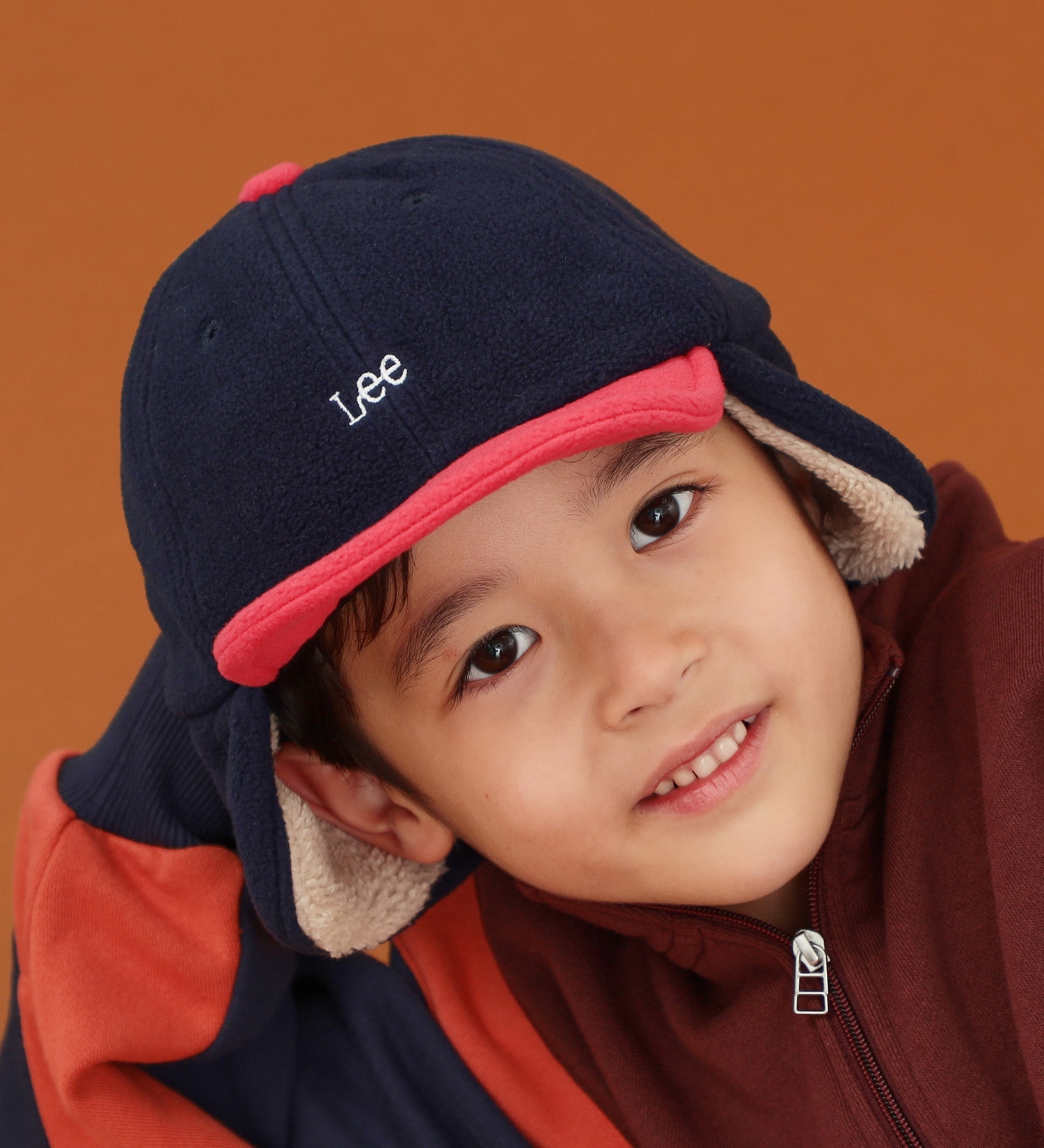 Lee(リー)の【KIDS】Leeロゴ フライトキャップ|帽子/キャップ/キッズ|ネイビー