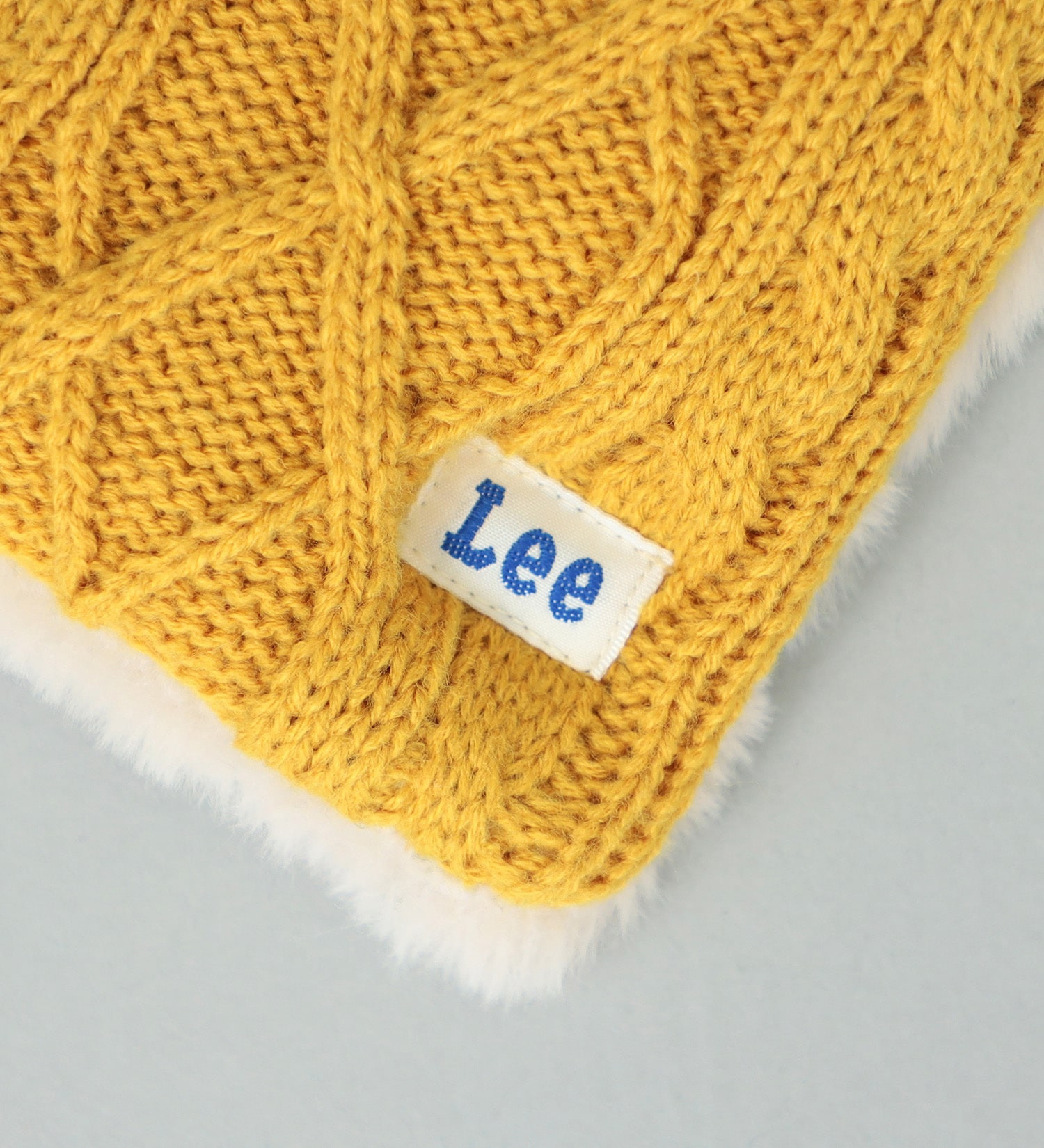 Lee(リー)のLee ケーブルニットマフラー|ファッション雑貨/マフラー/ショール/キッズ|マスタード