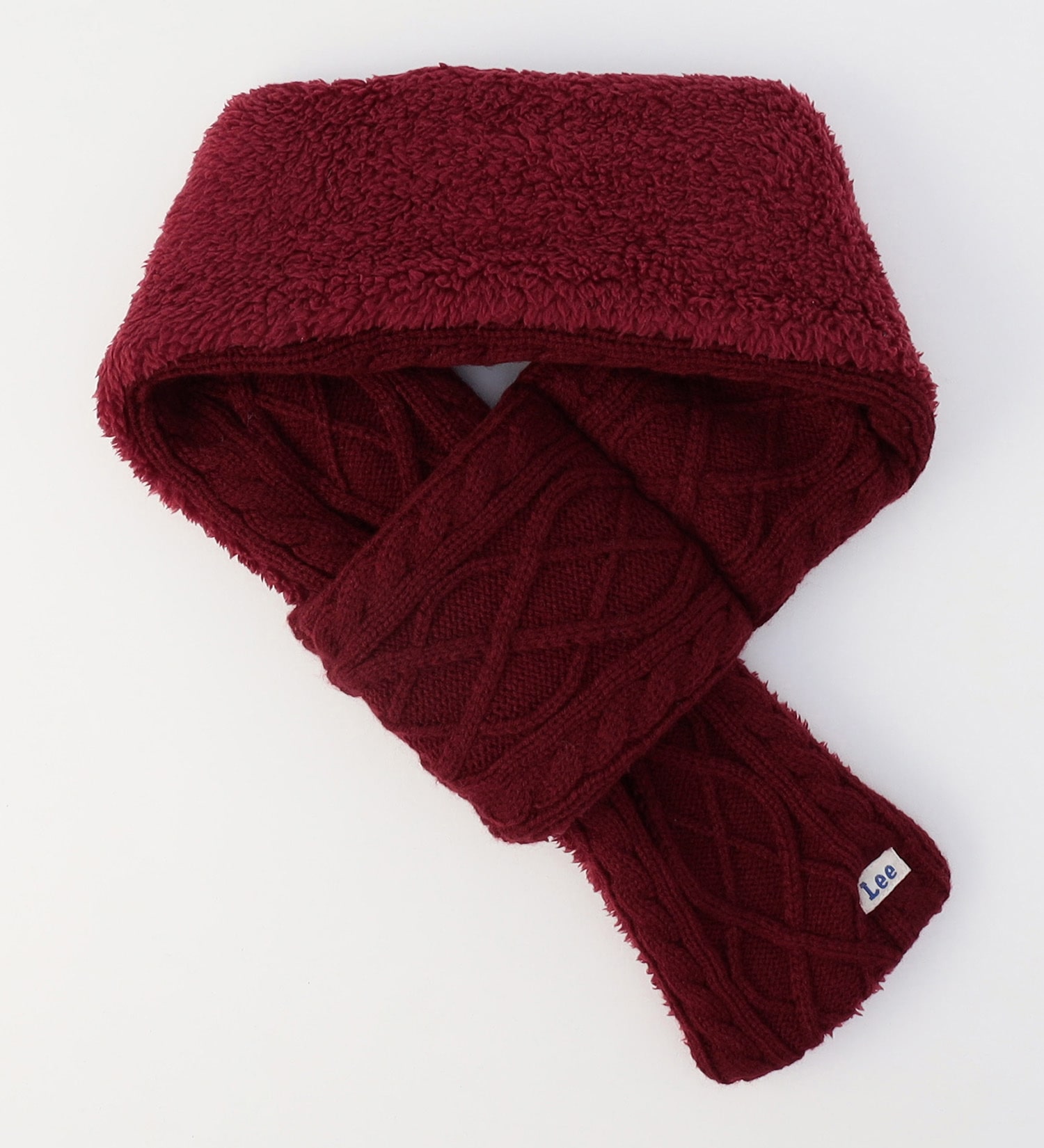 Lee(リー)のCABLE KNIT MUFFLER / ケーブルニットマフラー|ファッション雑貨/マフラー/ショール/メンズ|ワイン