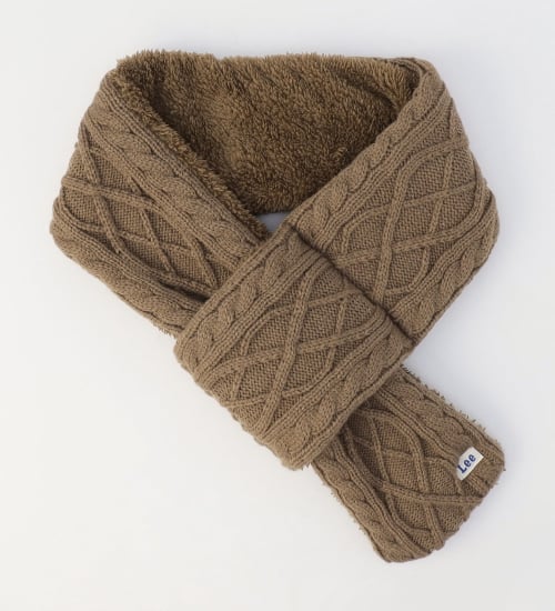 Lee(リー)のCABLE KNIT MUFFLER / ケーブルニットマフラー|ファッション雑貨/マフラー/ショール/メンズ|ベージュ
