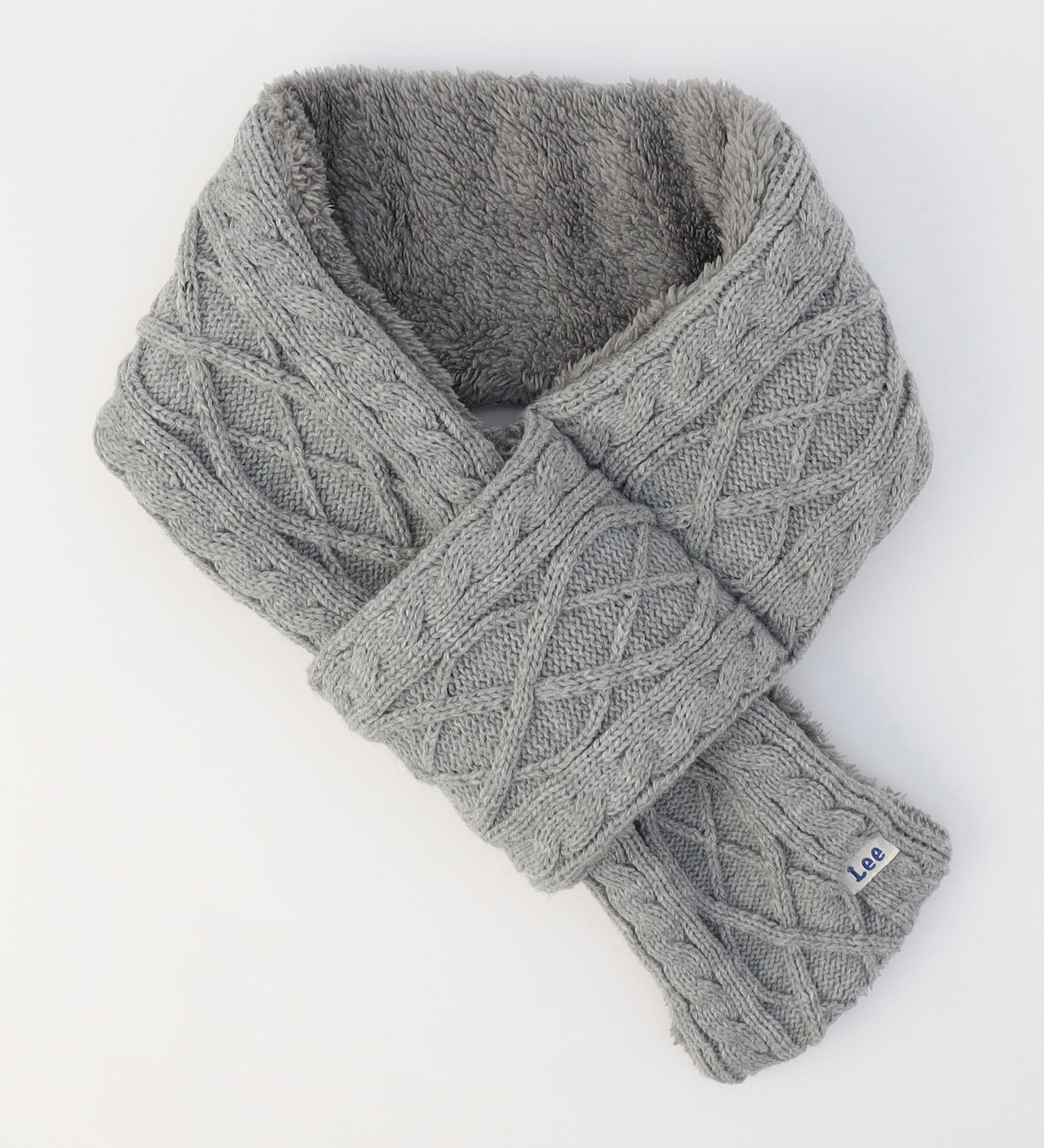 Lee(リー)のCABLE KNIT MUFFLER / ケーブルニットマフラー|ファッション雑貨/マフラー/ショール/メンズ|グレー